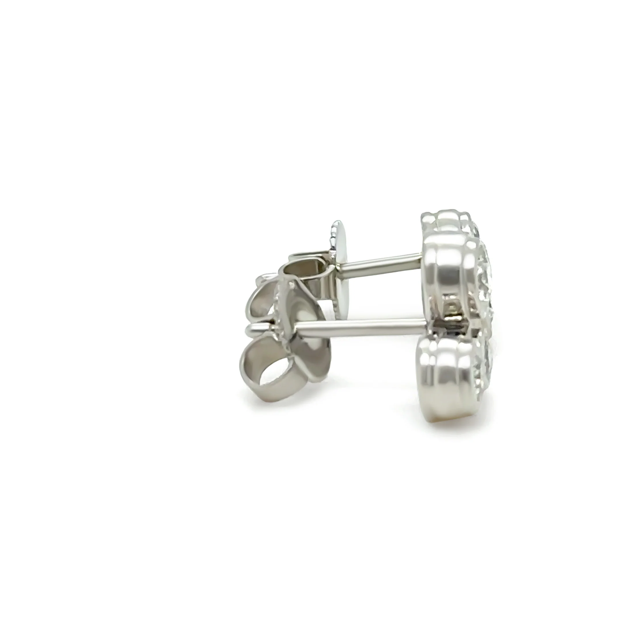 Tiffany & Co. Platinum Diamond Bubble Earrings 0.70ct 4.1g - Image 5
