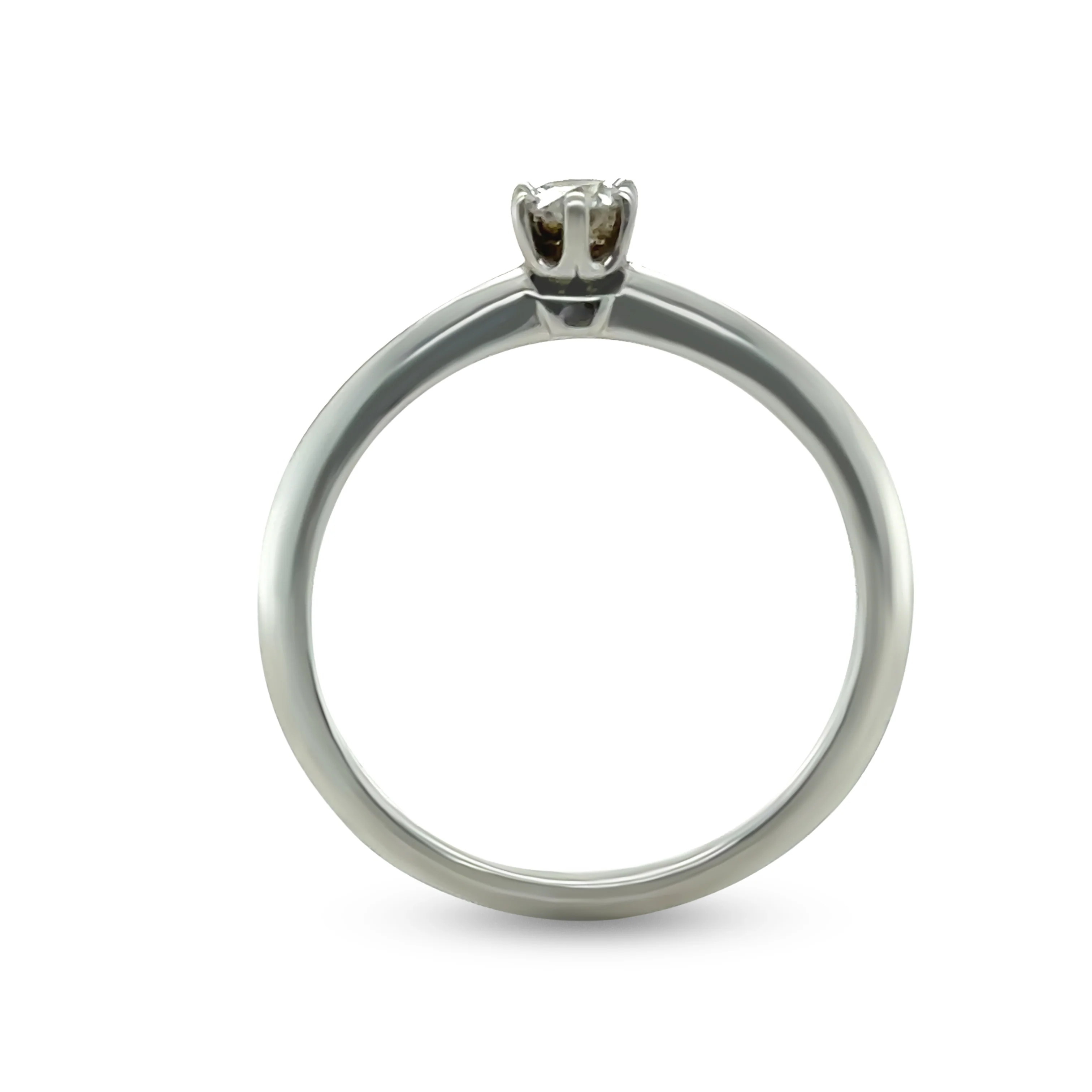 Tiffany & Co. Platinum Diamond Engagement Ring 0.18ct 3.6g - Image 7