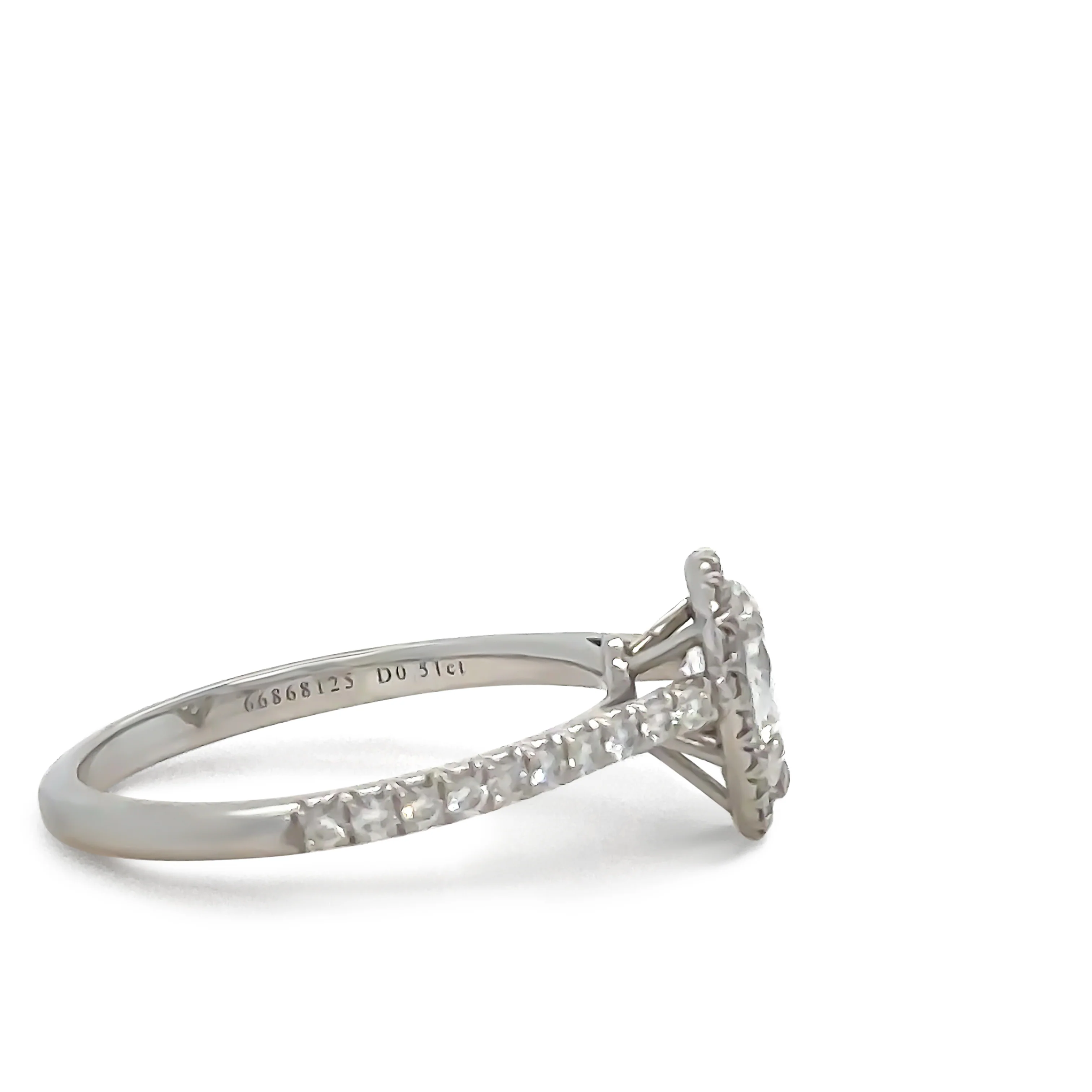 Tiffany & Co Platinum Diamond Engagement Ring 0.77ct - Image 2