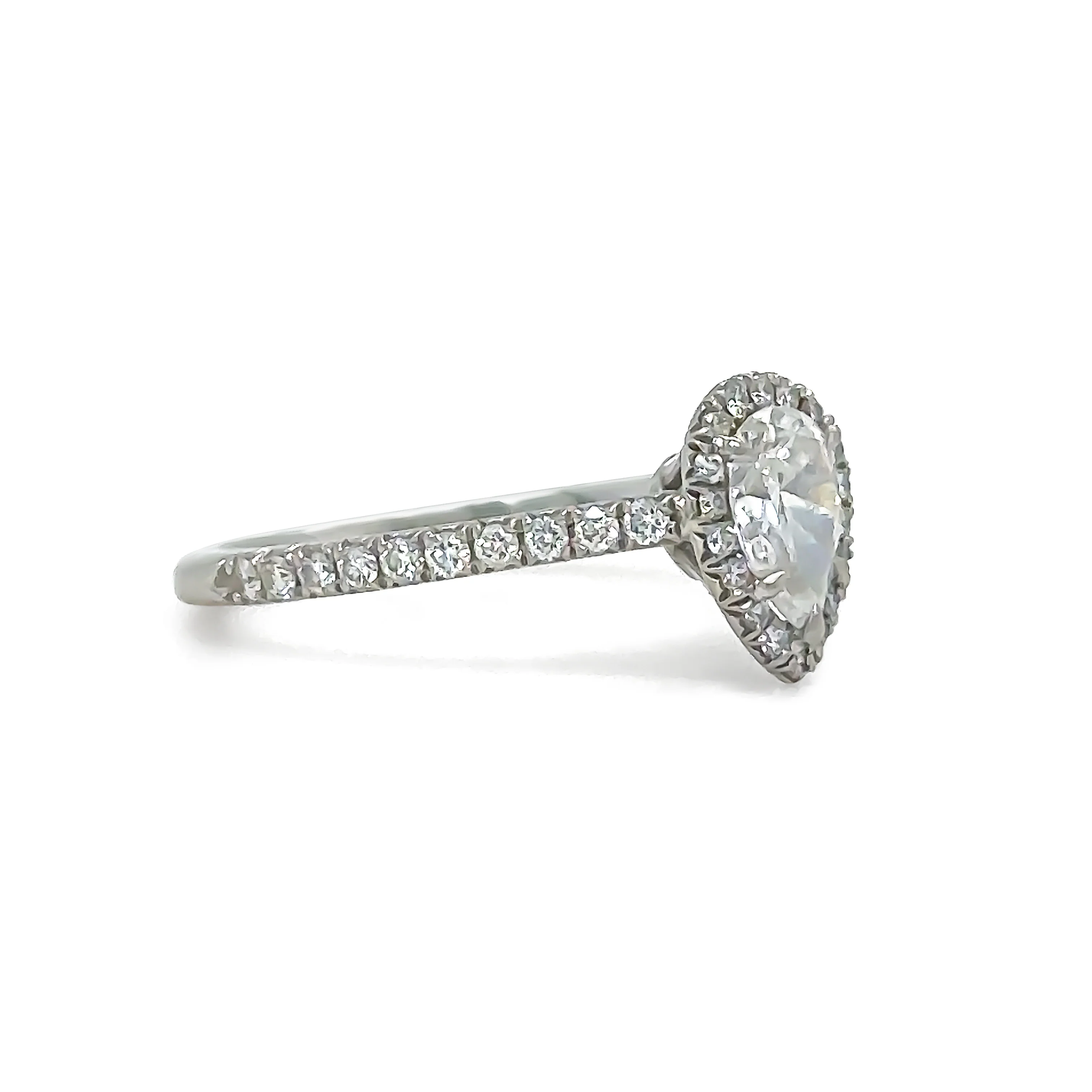 Tiffany & Co Platinum Diamond Engagement Ring 0.77ct - Image 3
