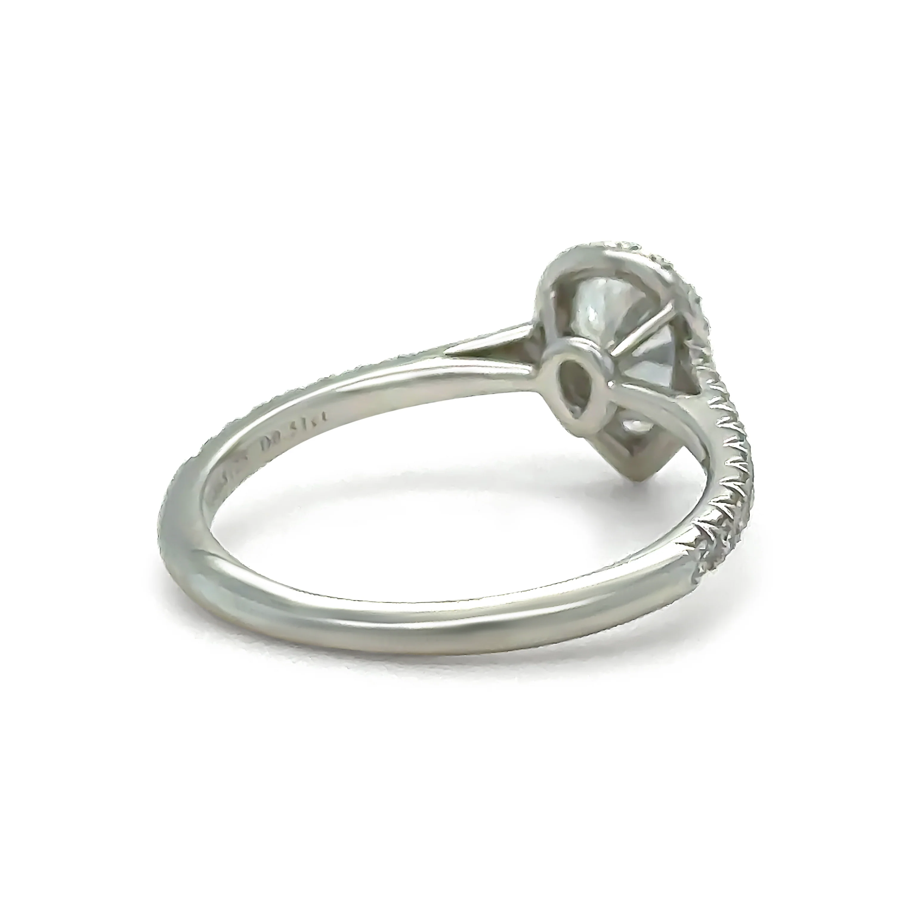 Tiffany & Co Platinum Diamond Engagement Ring 0.77ct - Image 4