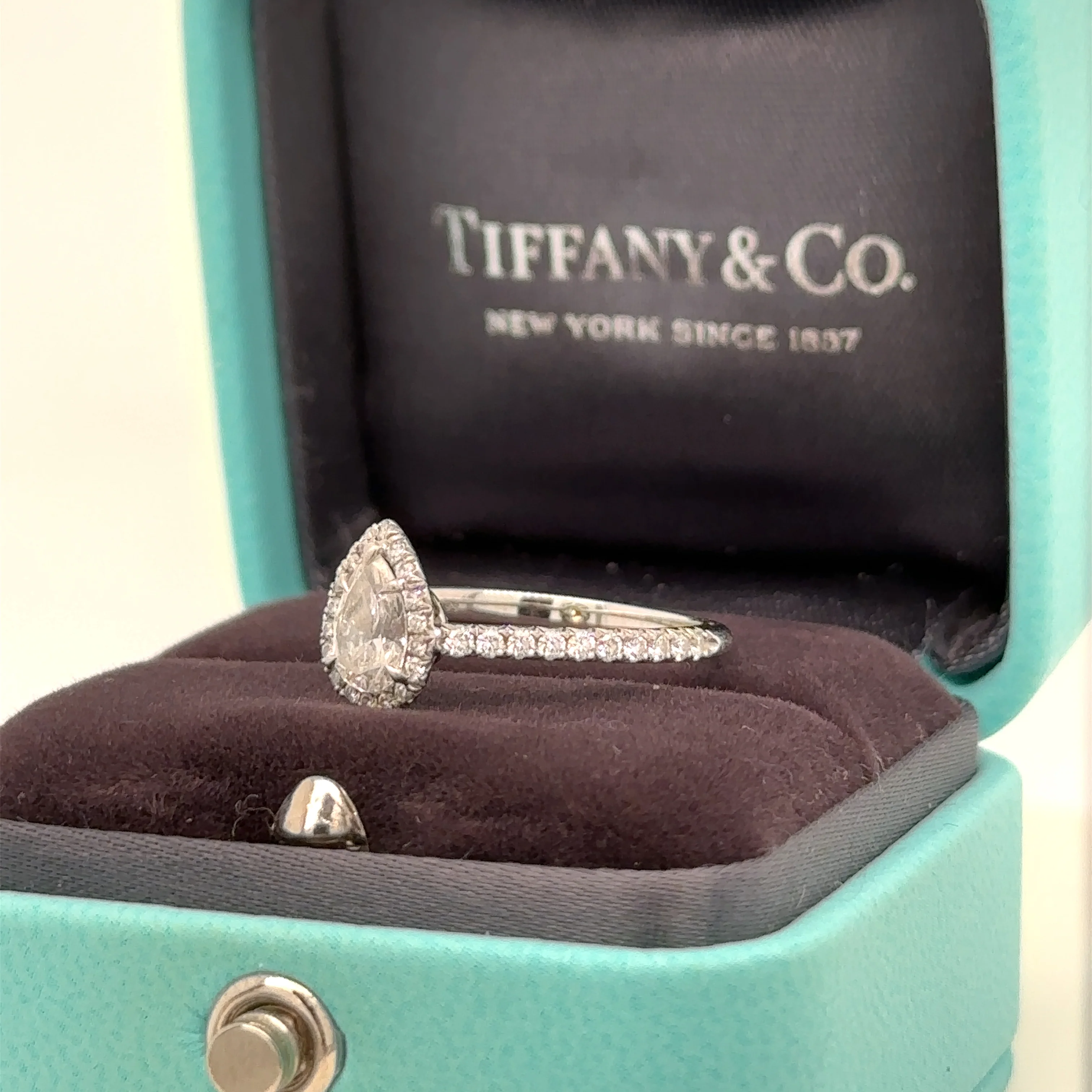 Tiffany & Co Platinum Diamond Engagement Ring 0.77ct - Image 5