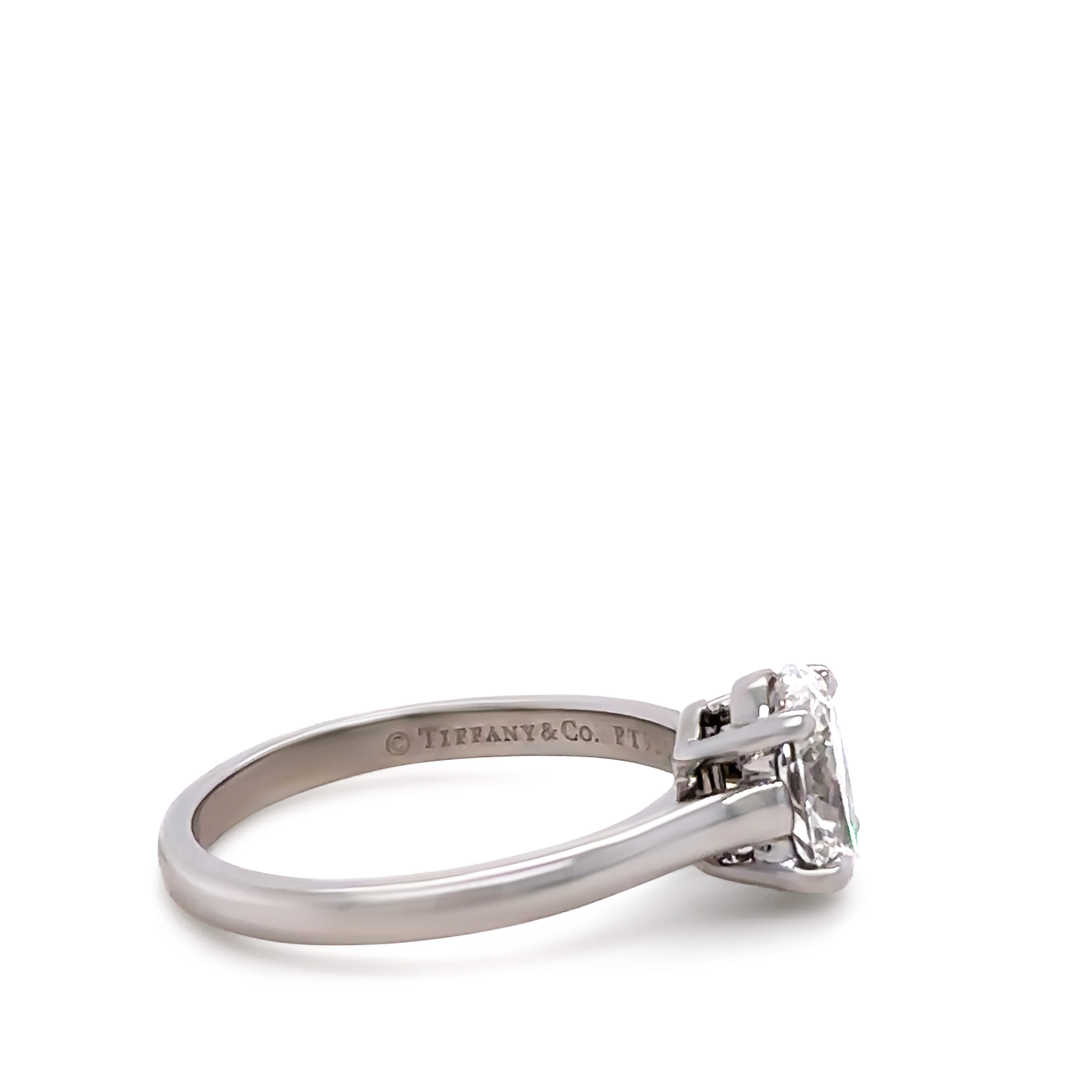 Tiffany & Co Platinum Diamond Engagement Ring 1.00ct - Image 4