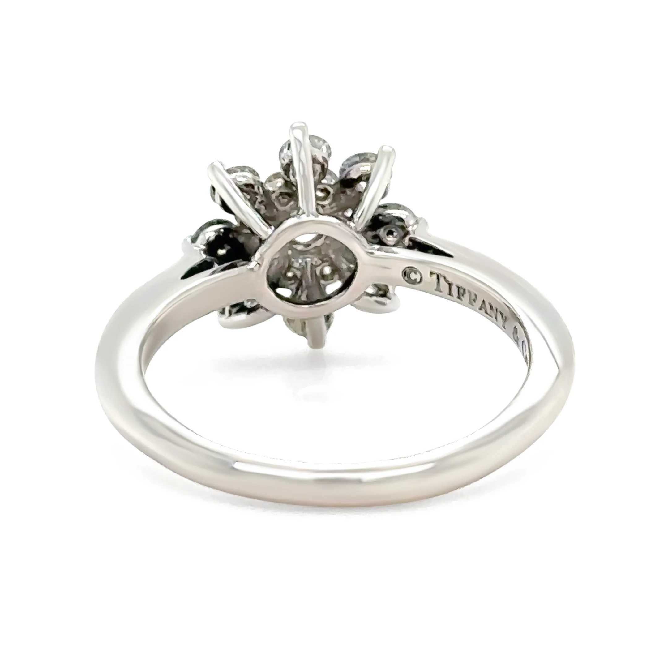 Tiffany & Co. Platinum Diamond Flower Ring 0.60ct 4.54g - Image 4