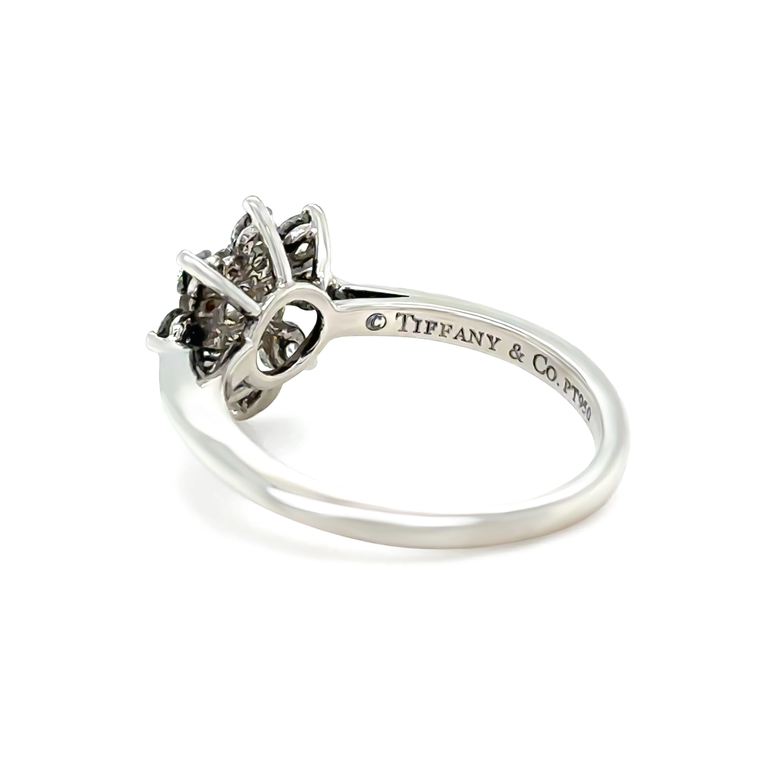 Tiffany & Co. Platinum Diamond Flower Ring 0.60ct 4.54g - Image 5