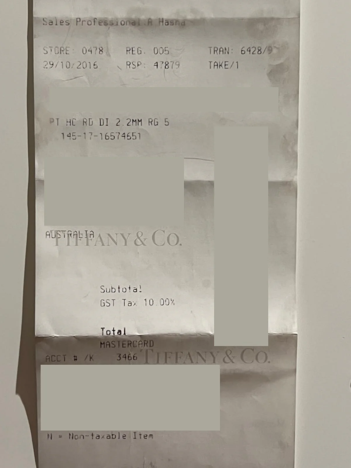 Tiffany & Co Platinum Diamond Half-Circle Forever Band 0.27ct - Image 7
