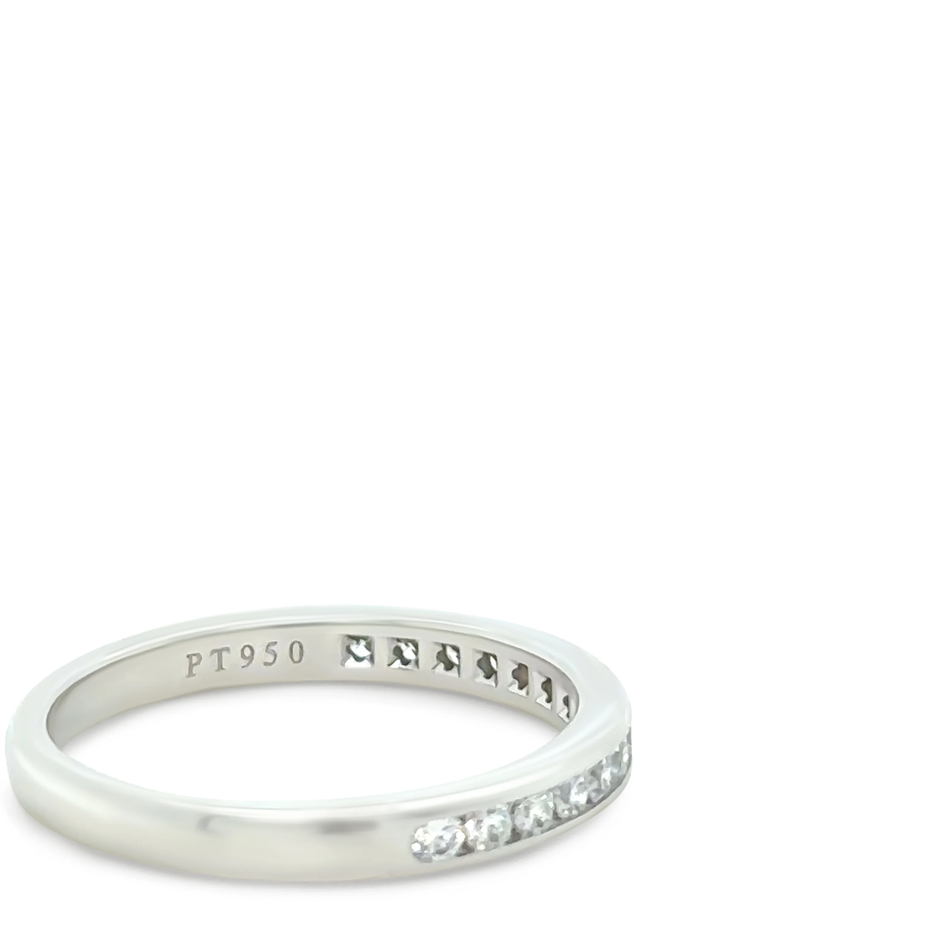 Tiffany & Co Platinum Diamond Wedding Ring 0.22ct - Image 3