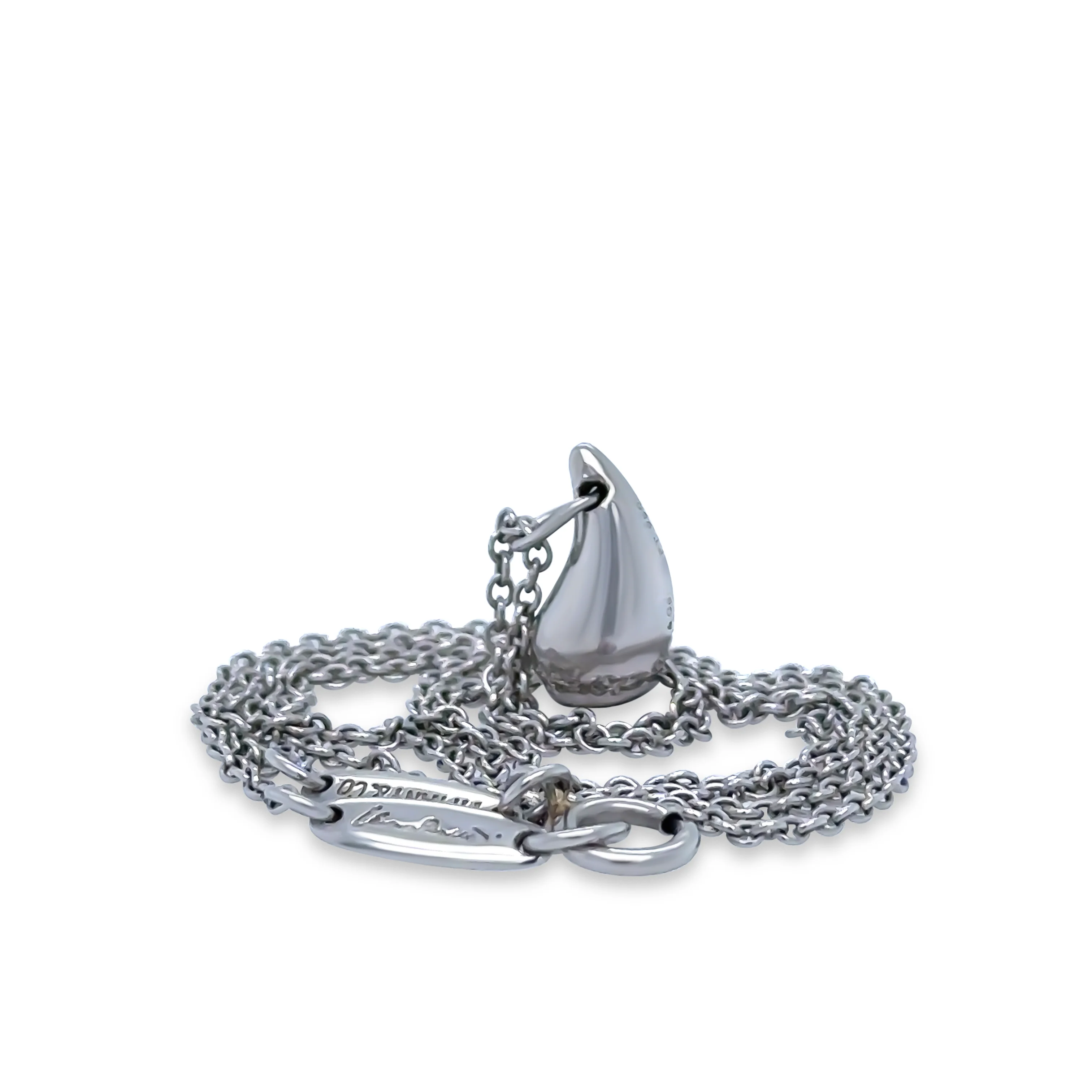 Tiffany & Co Platinum Elsa Peretti Teardrop Pendant 3.73g - Image 5