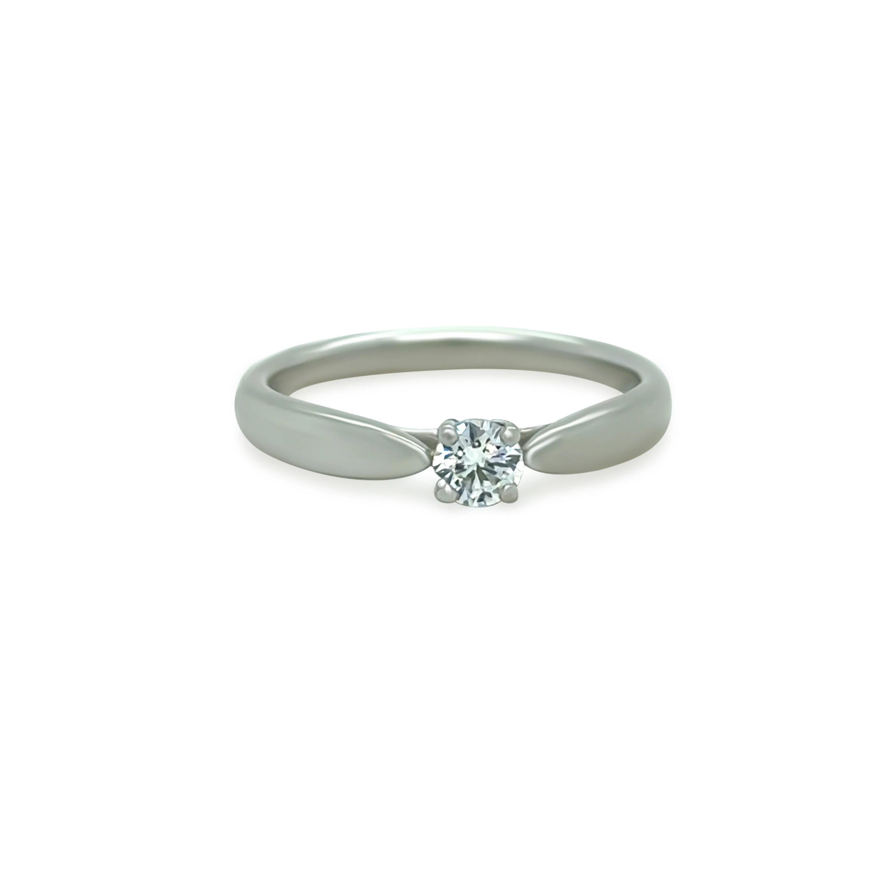 Tiffany & Co. Platinum Harmony Diamond Ring 0.17ct - Image 2