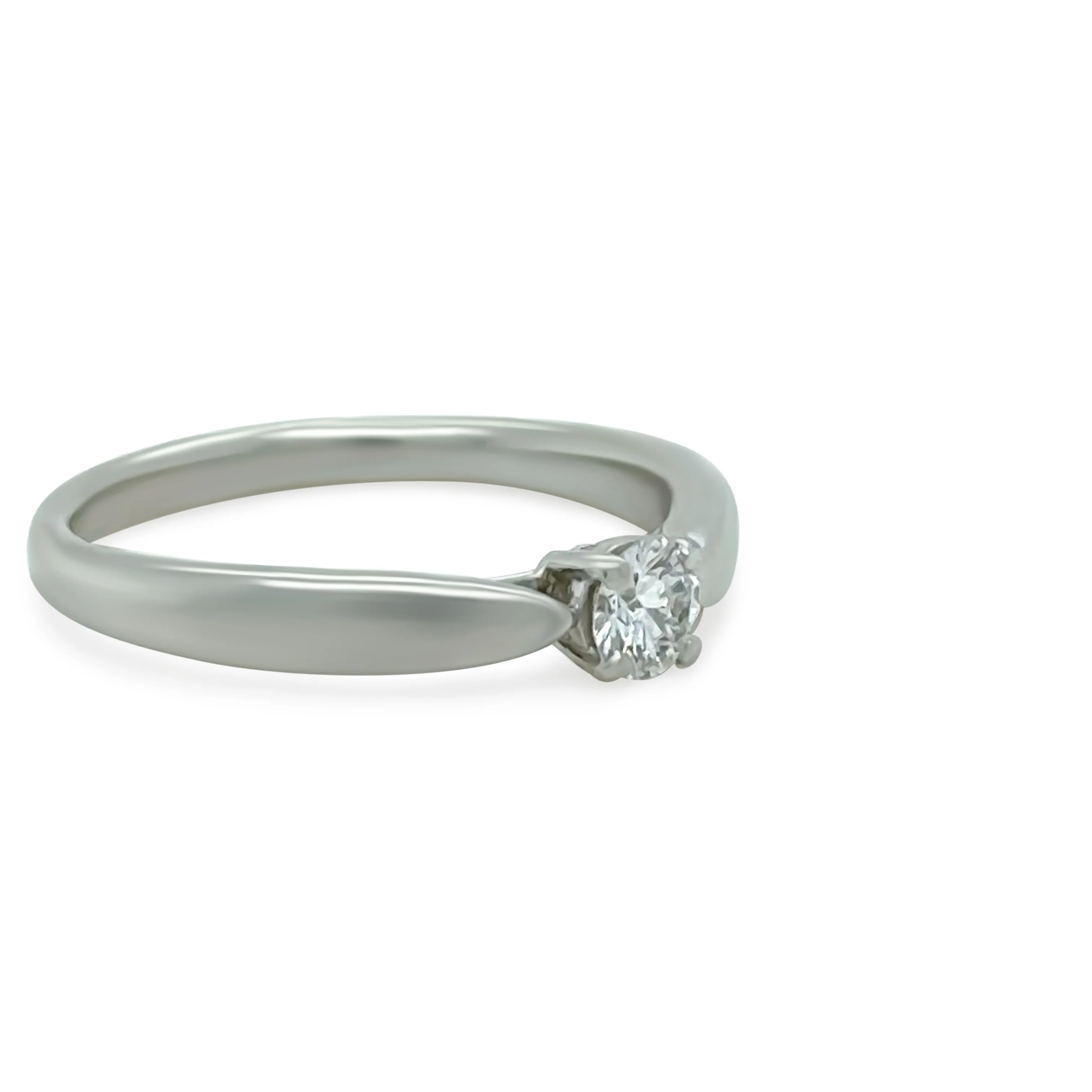 Tiffany & Co. Platinum Harmony Diamond Ring 0.17ct - Image 3
