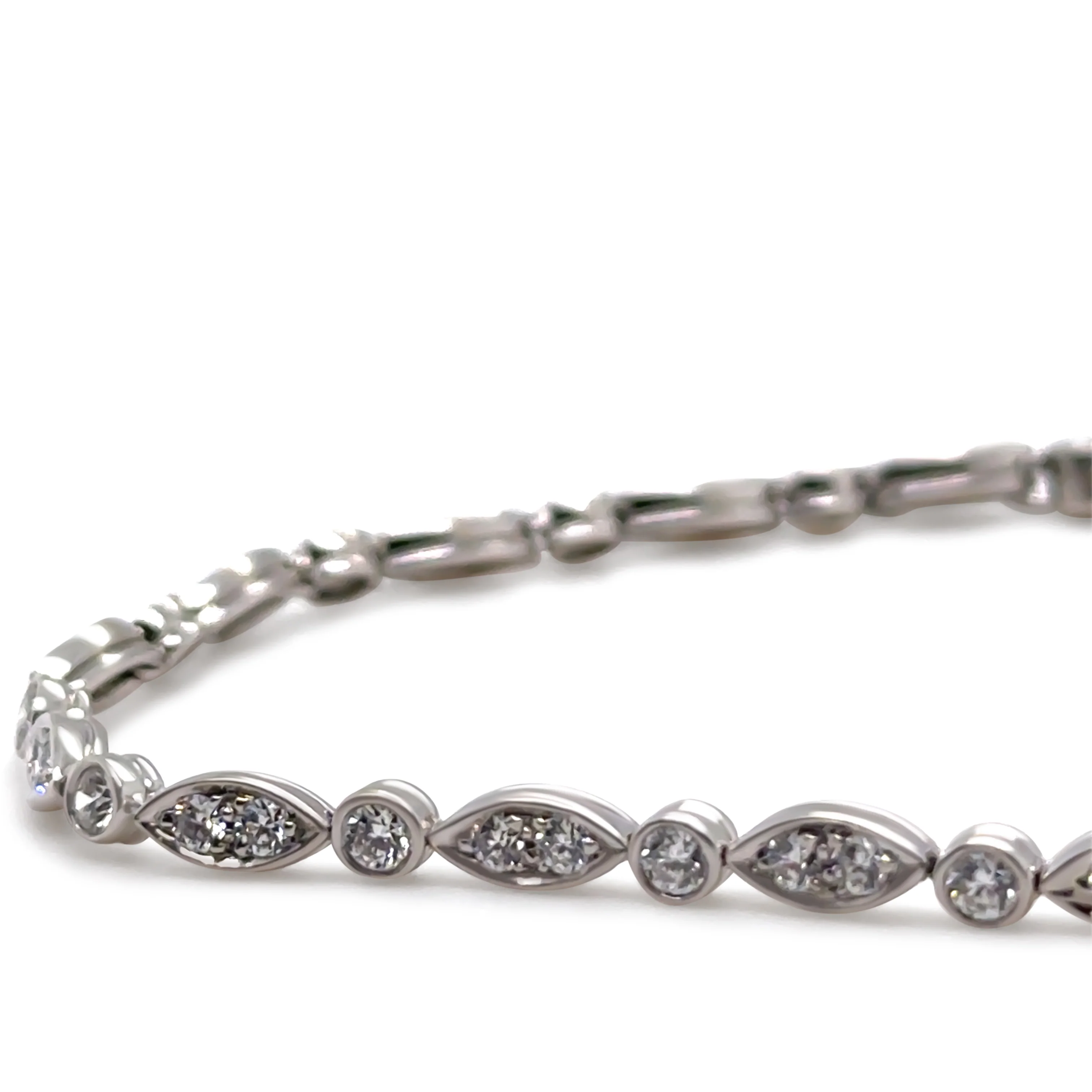 Tiffany & Co. Platinum Jazz Diamond Tennis Bracelet 1.60ct 11.21g - Image 5