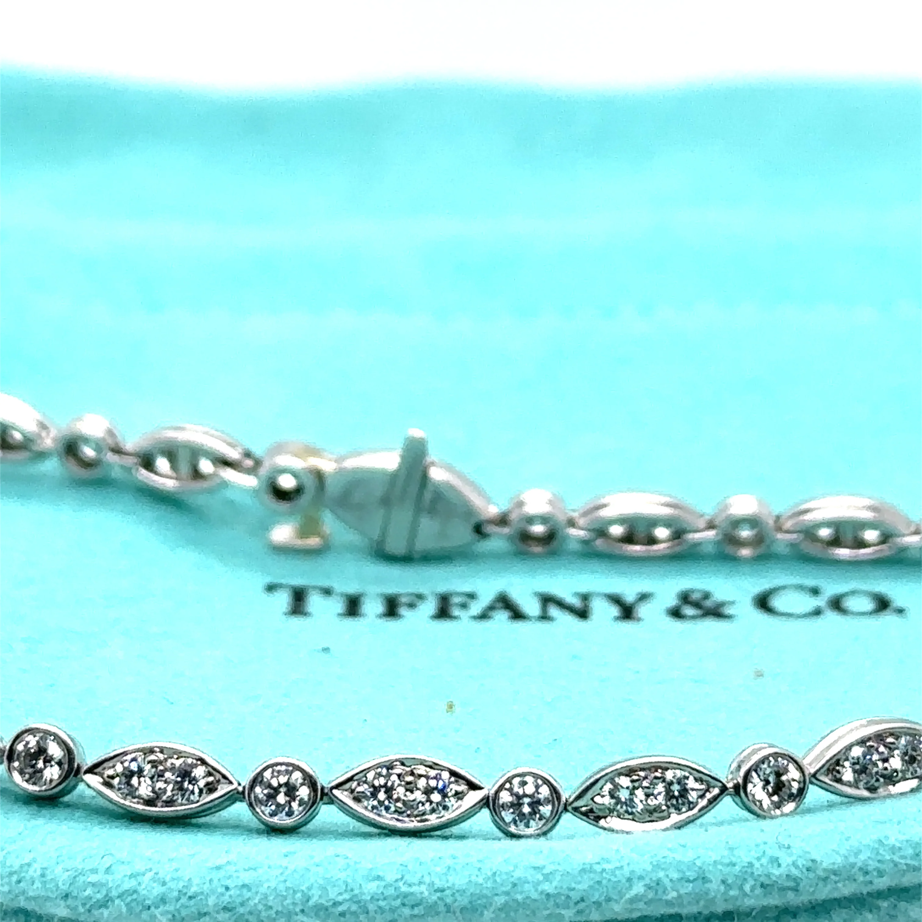 Tiffany & Co. Platinum Jazz Diamond Tennis Bracelet 1.60ct 11.21g - Image 7