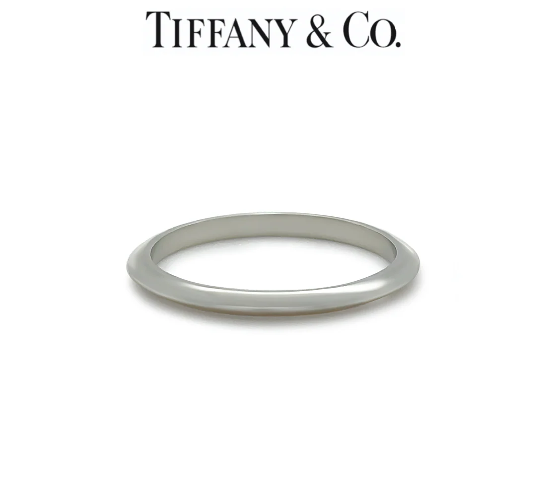 Tiffany & Co. Platinum Knife Edge Wedding Band Ring 2.73g