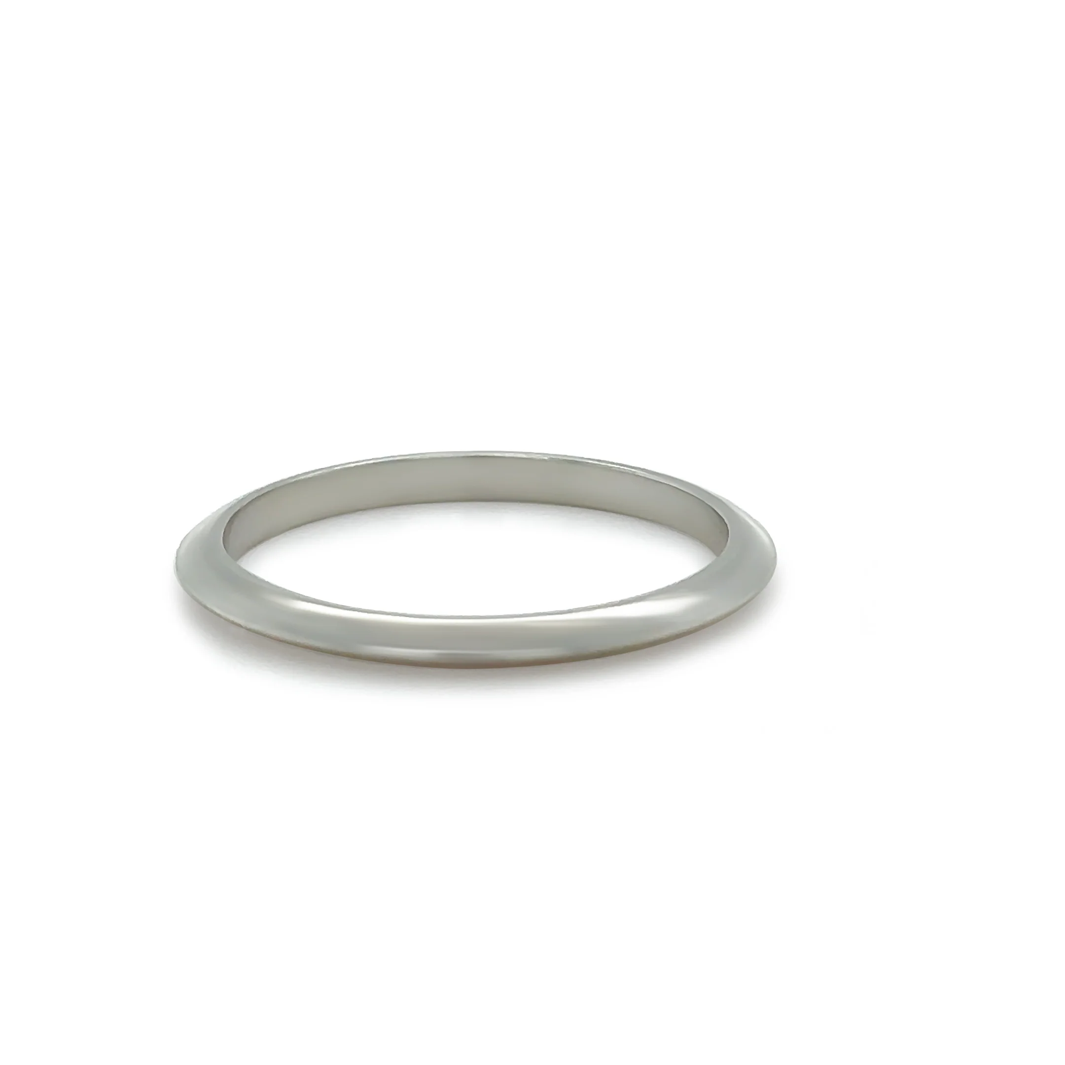Tiffany & Co. Platinum Knife Edge Wedding Band Ring 2.73g - Image 3