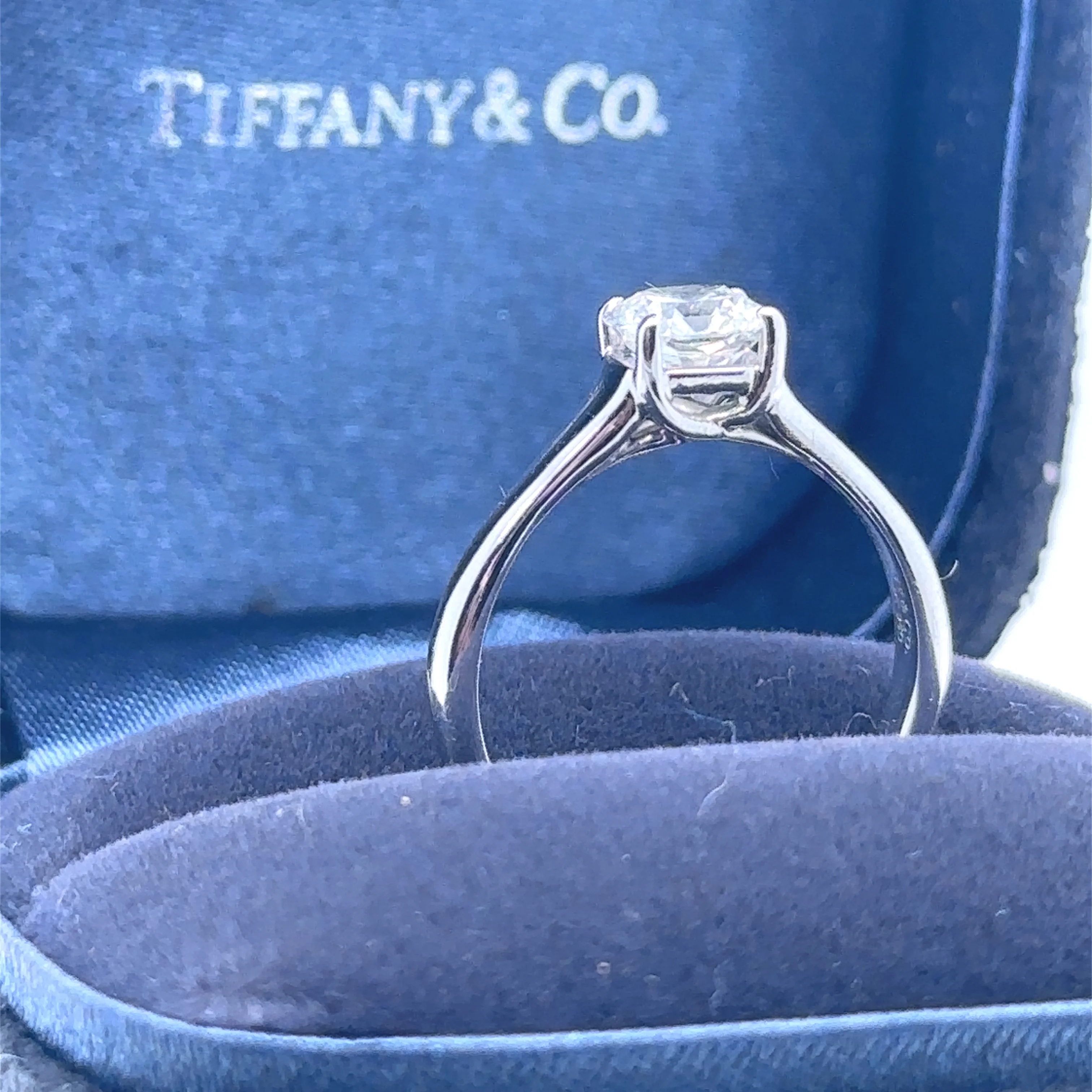 Tiffany & Co Platinum Lucida Cut Diamond Ring 0.75ct - Image 13