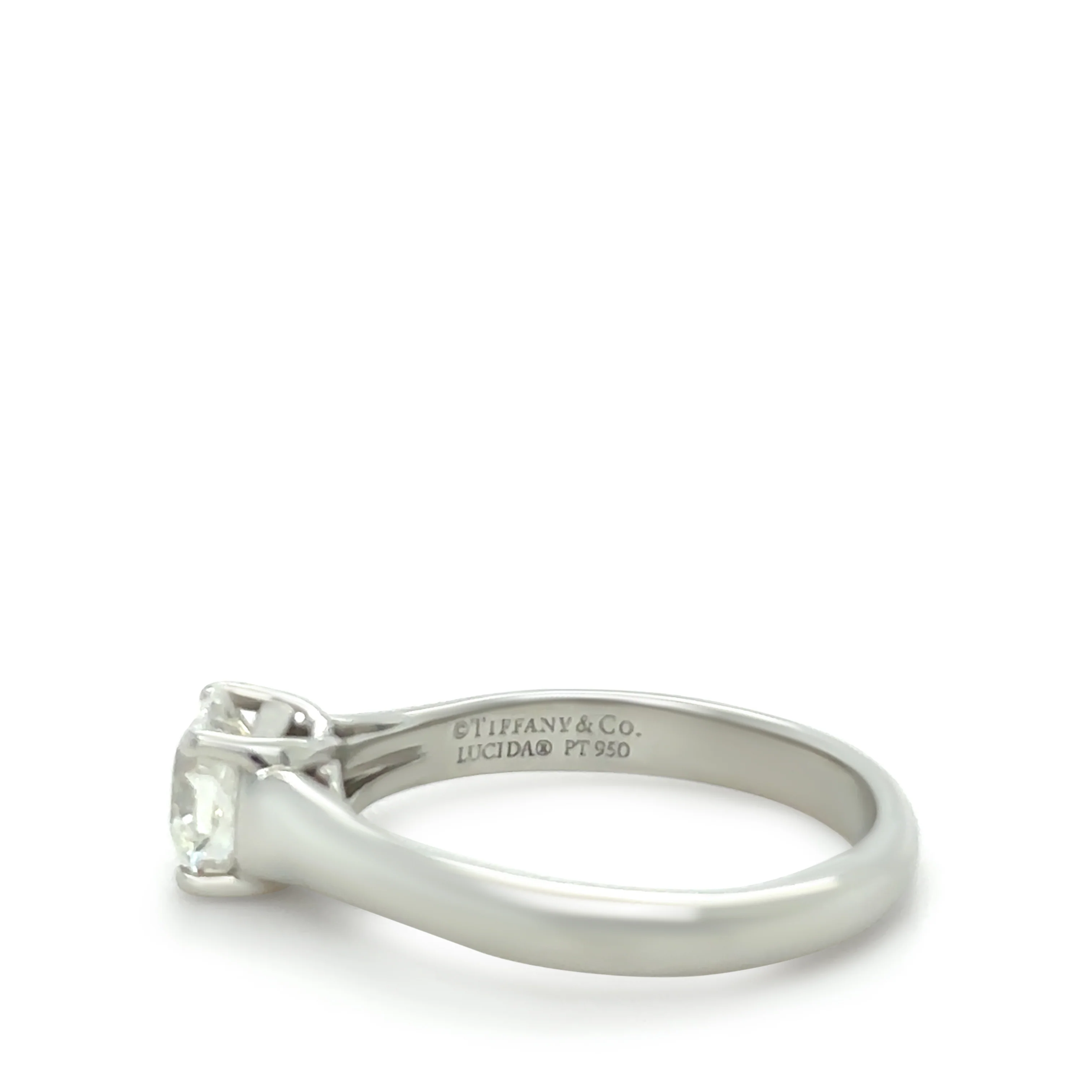 Tiffany & Co Platinum Lucida Cut Diamond Ring 0.75ct - Image 3