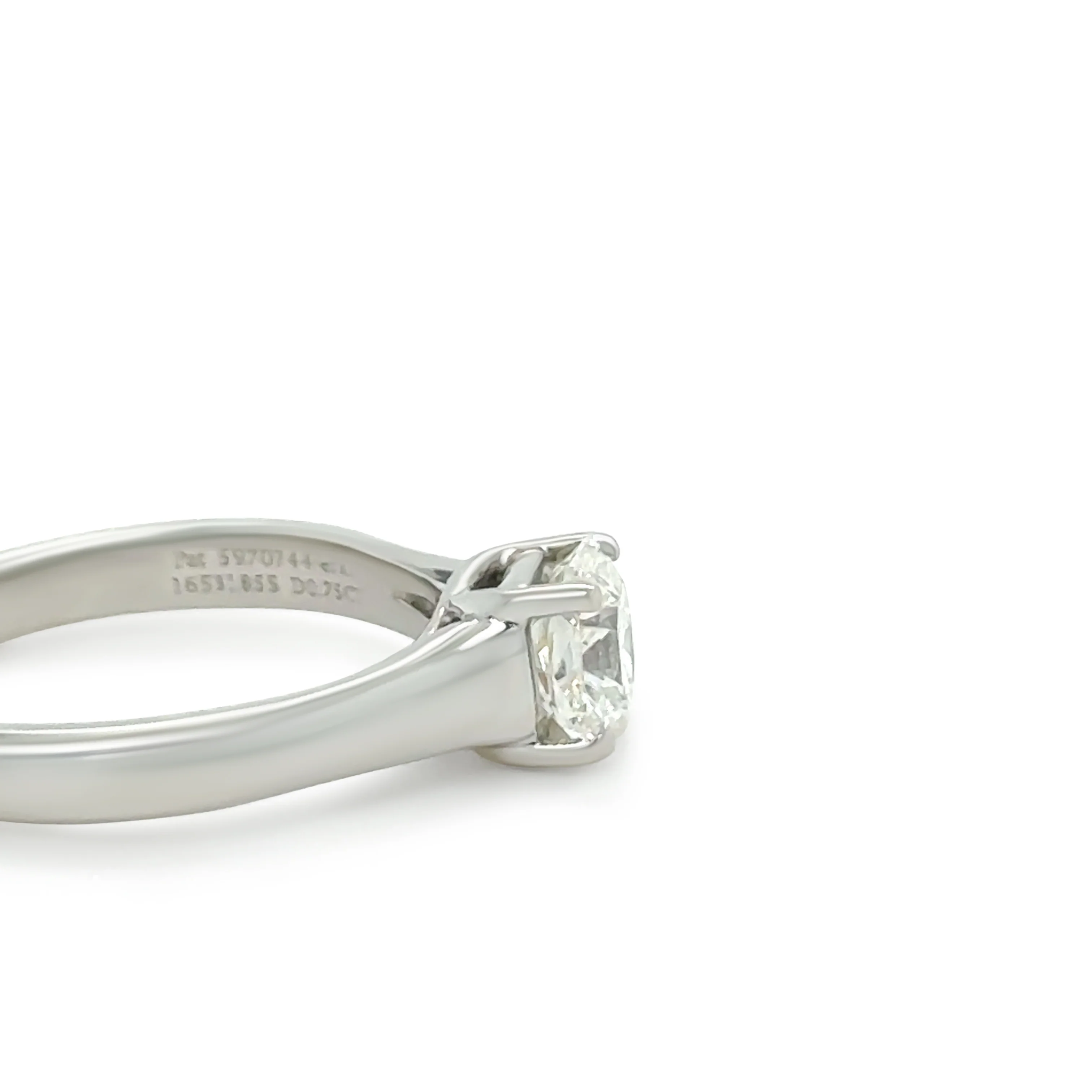 Tiffany & Co Platinum Lucida Cut Diamond Ring 0.75ct - Image 4