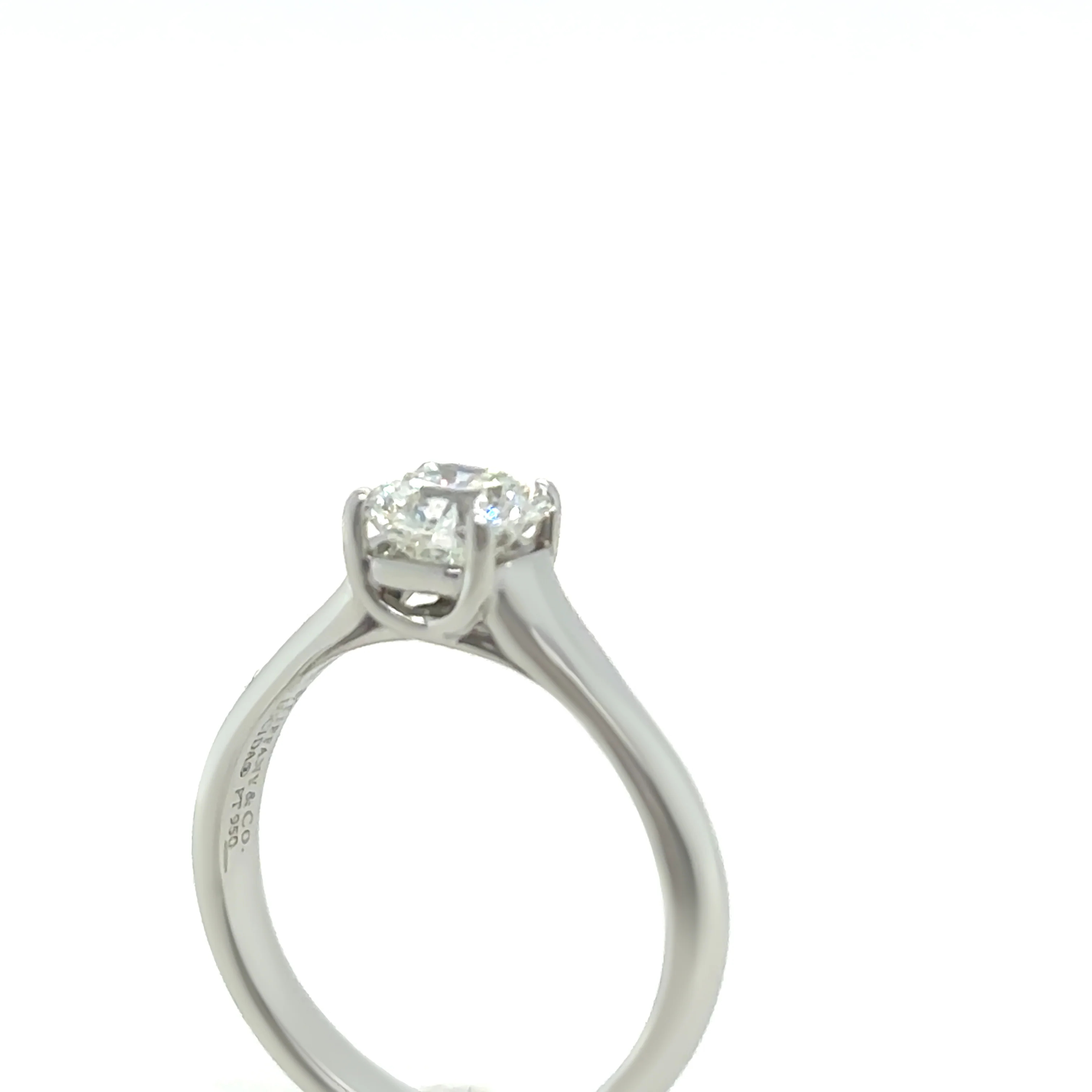 Tiffany & Co Platinum Lucida Cut Diamond Ring 0.75ct - Image 5