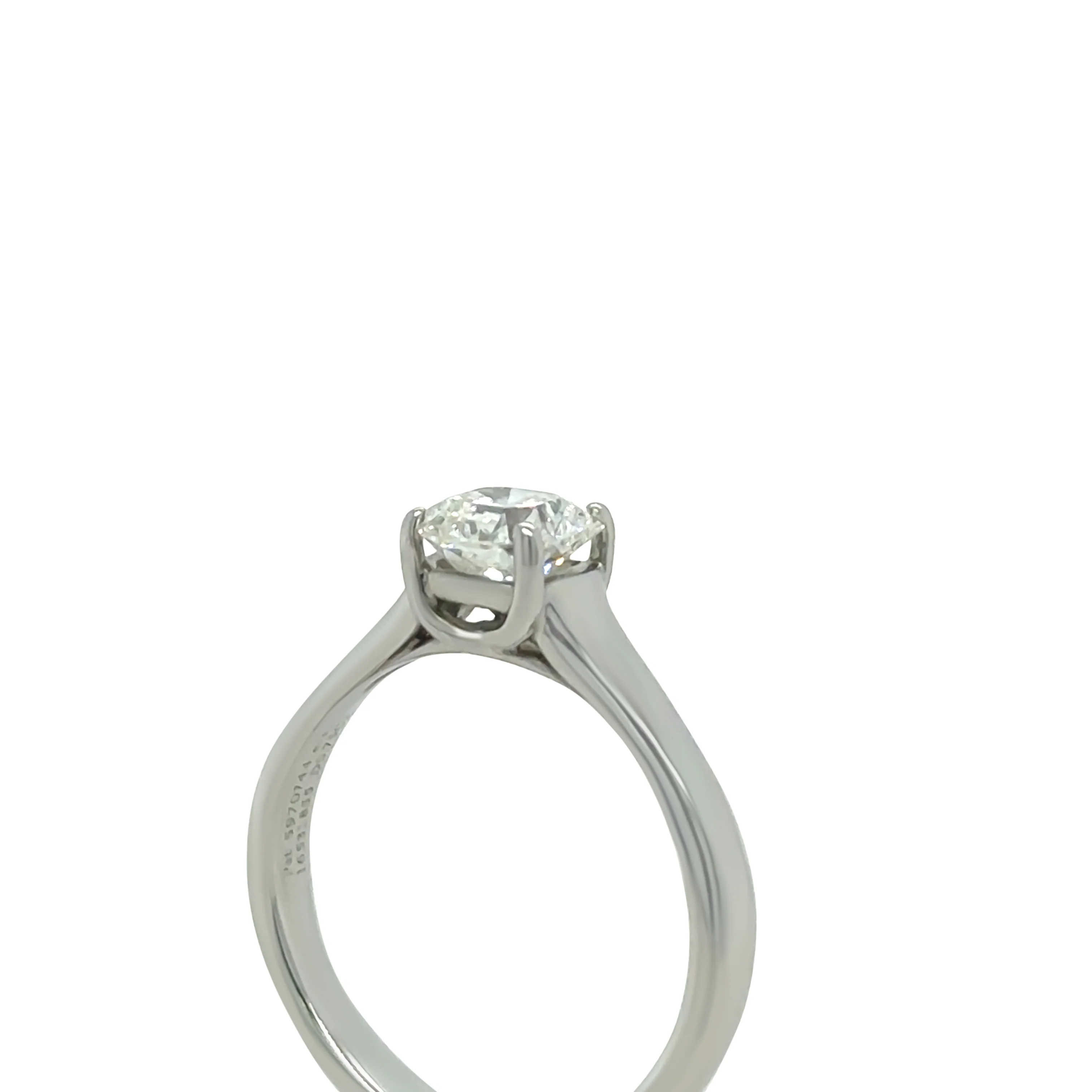 Tiffany & Co Platinum Lucida Cut Diamond Ring 0.75ct - Image 7