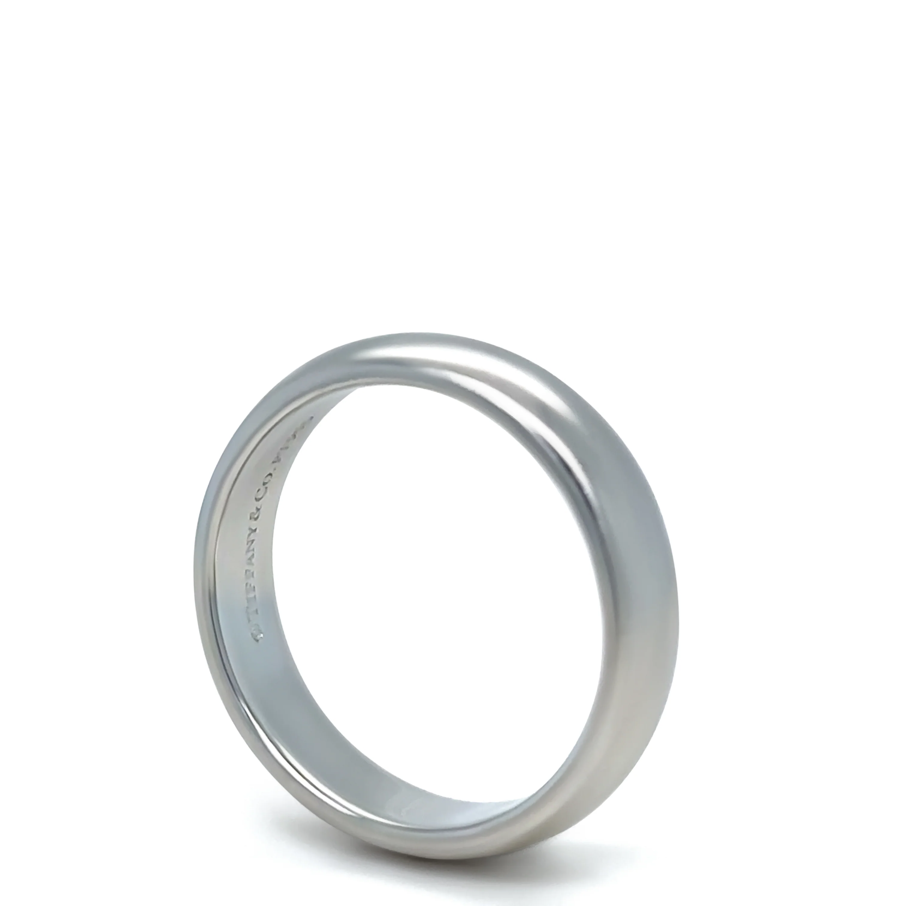 Tiffany & Co Platinum Lucida Wedding Band 7.58g - Image 3