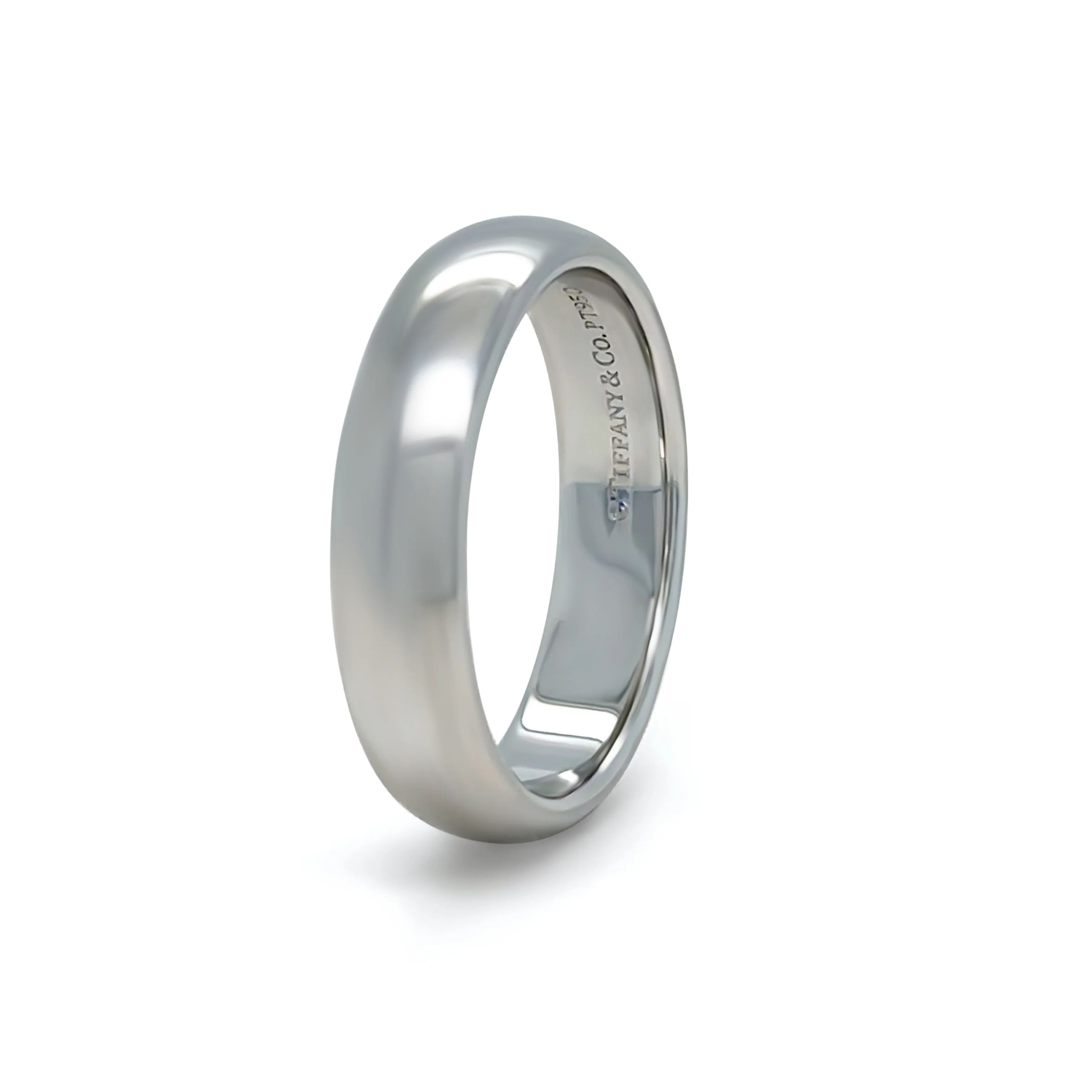 Tiffany & Co Platinum Lucida Wedding Band 7.58g - Image 4