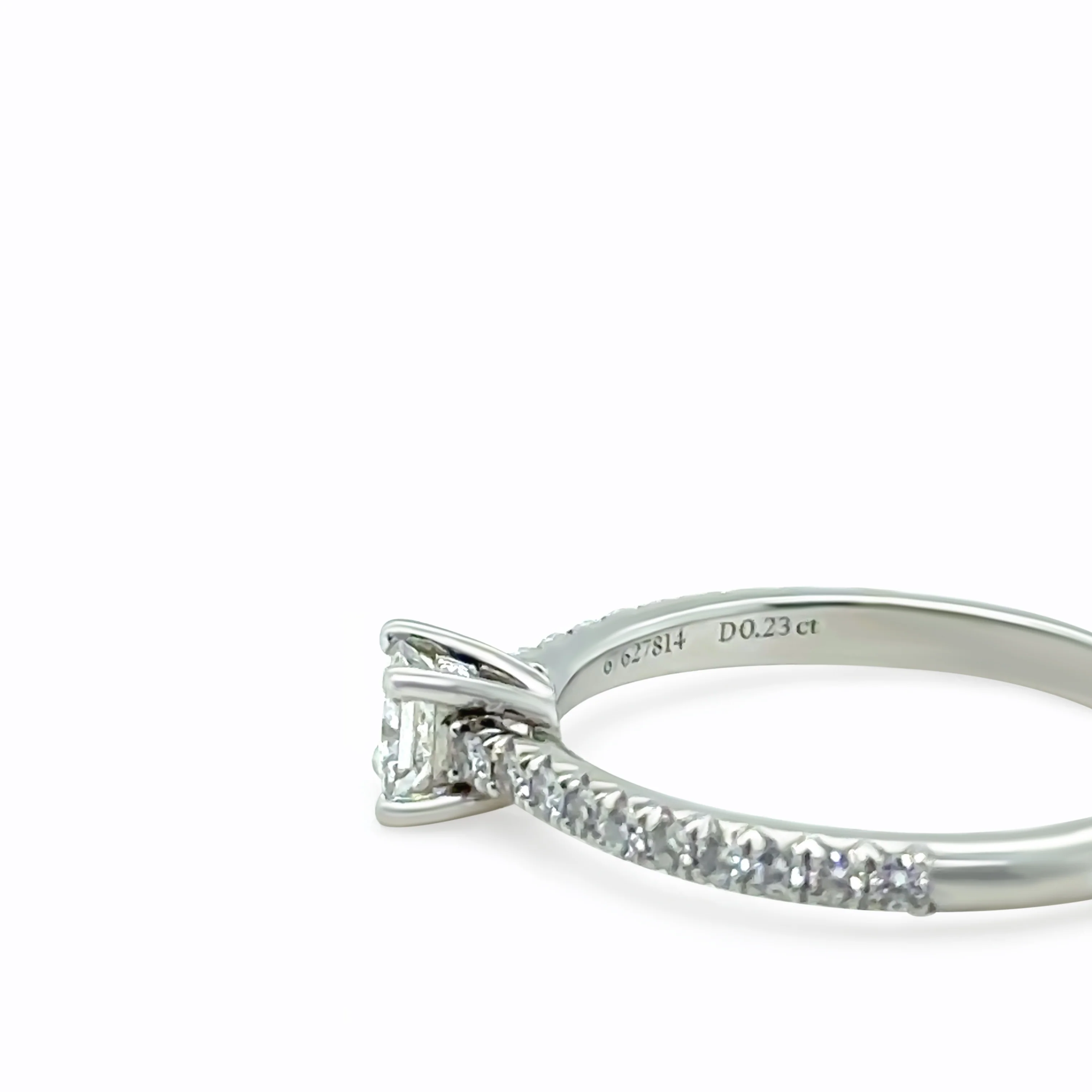 Tiffany & Co. Platinum Novo Princess-Cut Diamond Engagement Ring 0.23ct 3g - Image 4