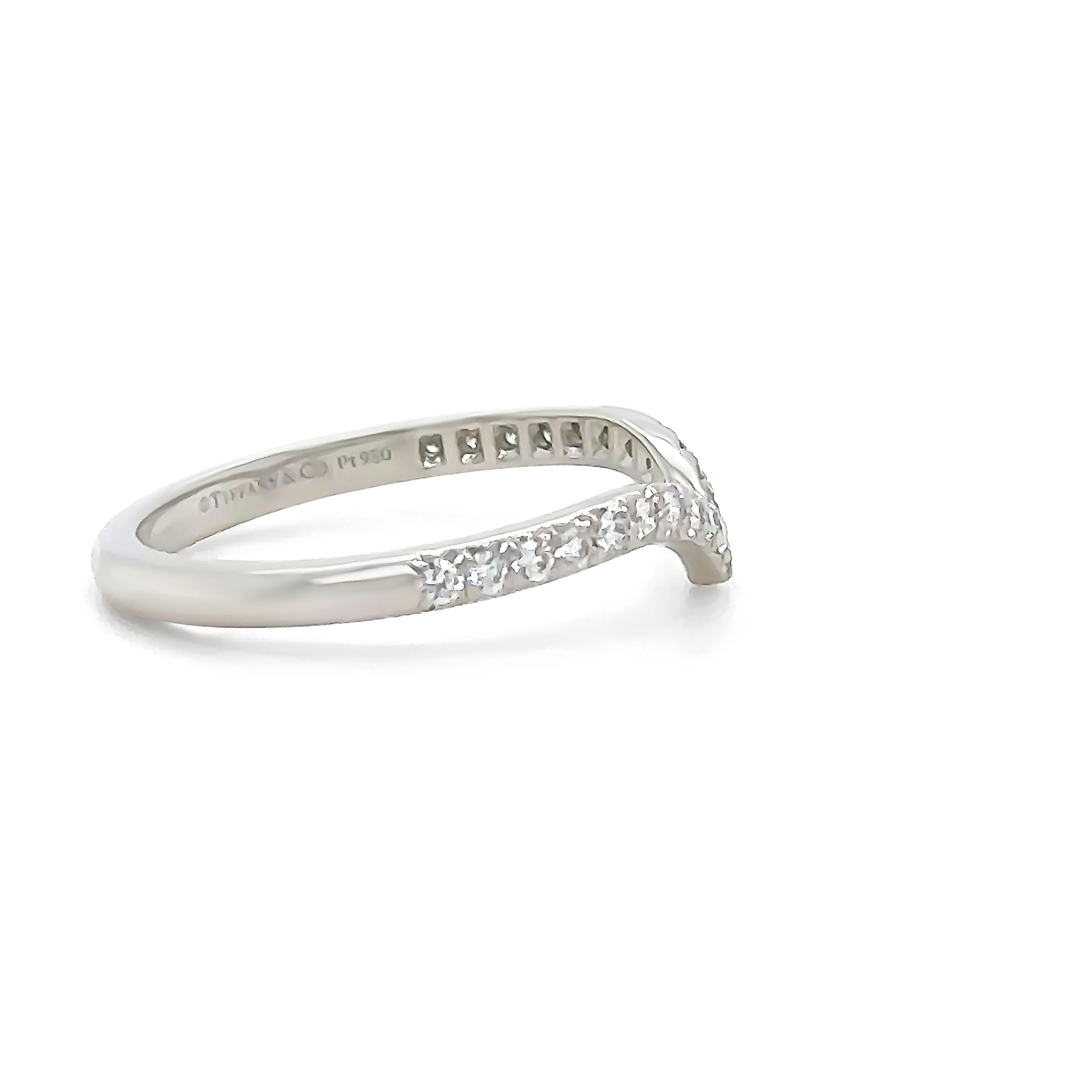 Tiffany & Co Platinum Soleste Diamond Ring 0.17ct - Image 4