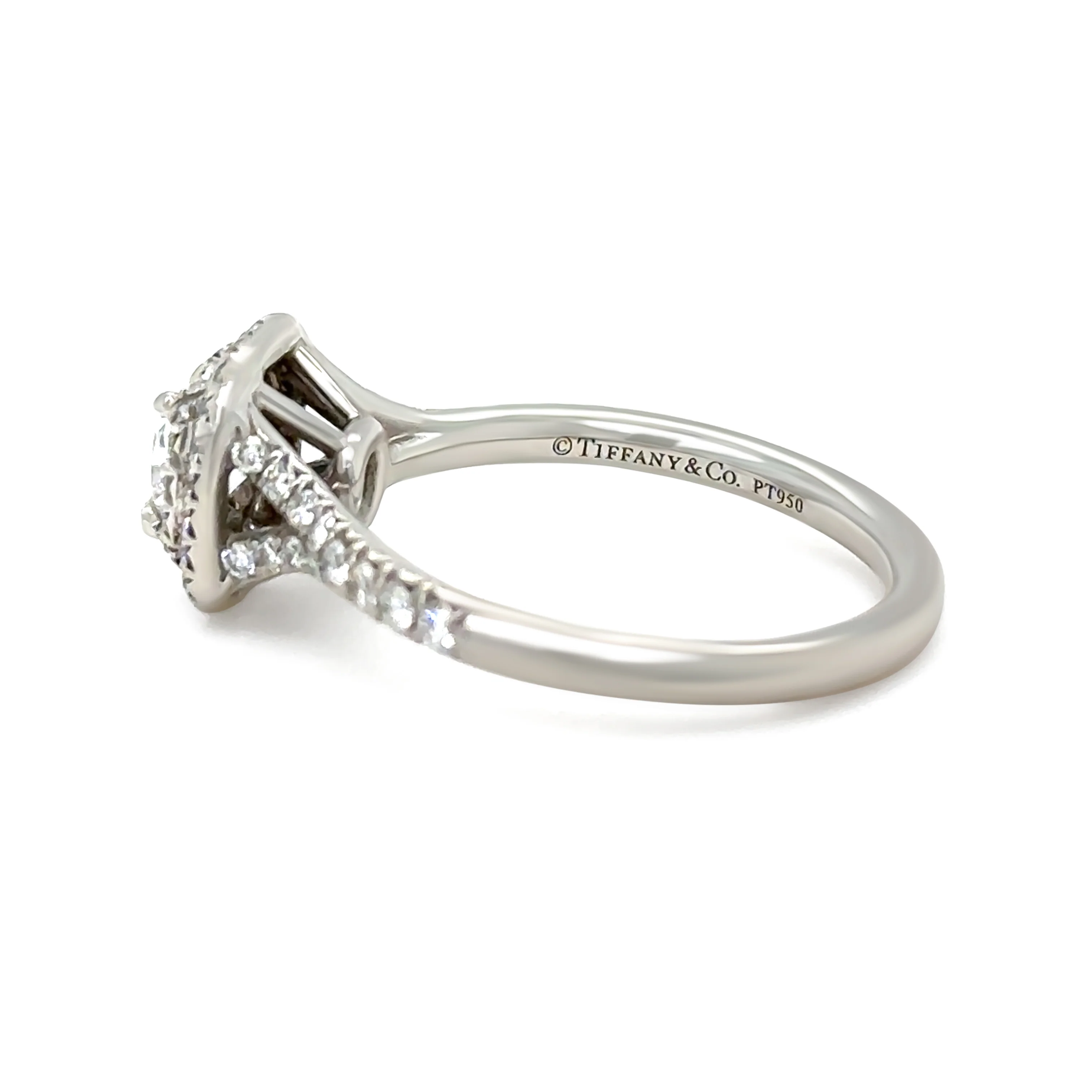 Tiffany & Co. Platinum Soleste Diamond Ring 0.94ct 5.1g - Image 3