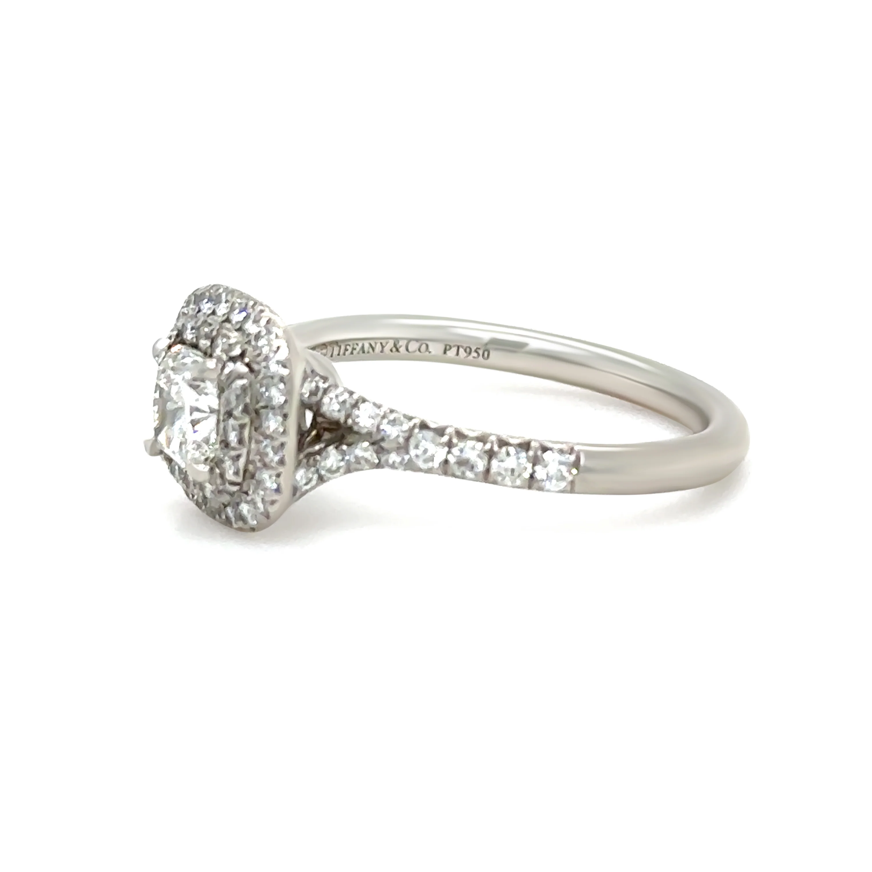 Tiffany & Co. Platinum Soleste Diamond Ring 0.94ct 5.1g - Image 4