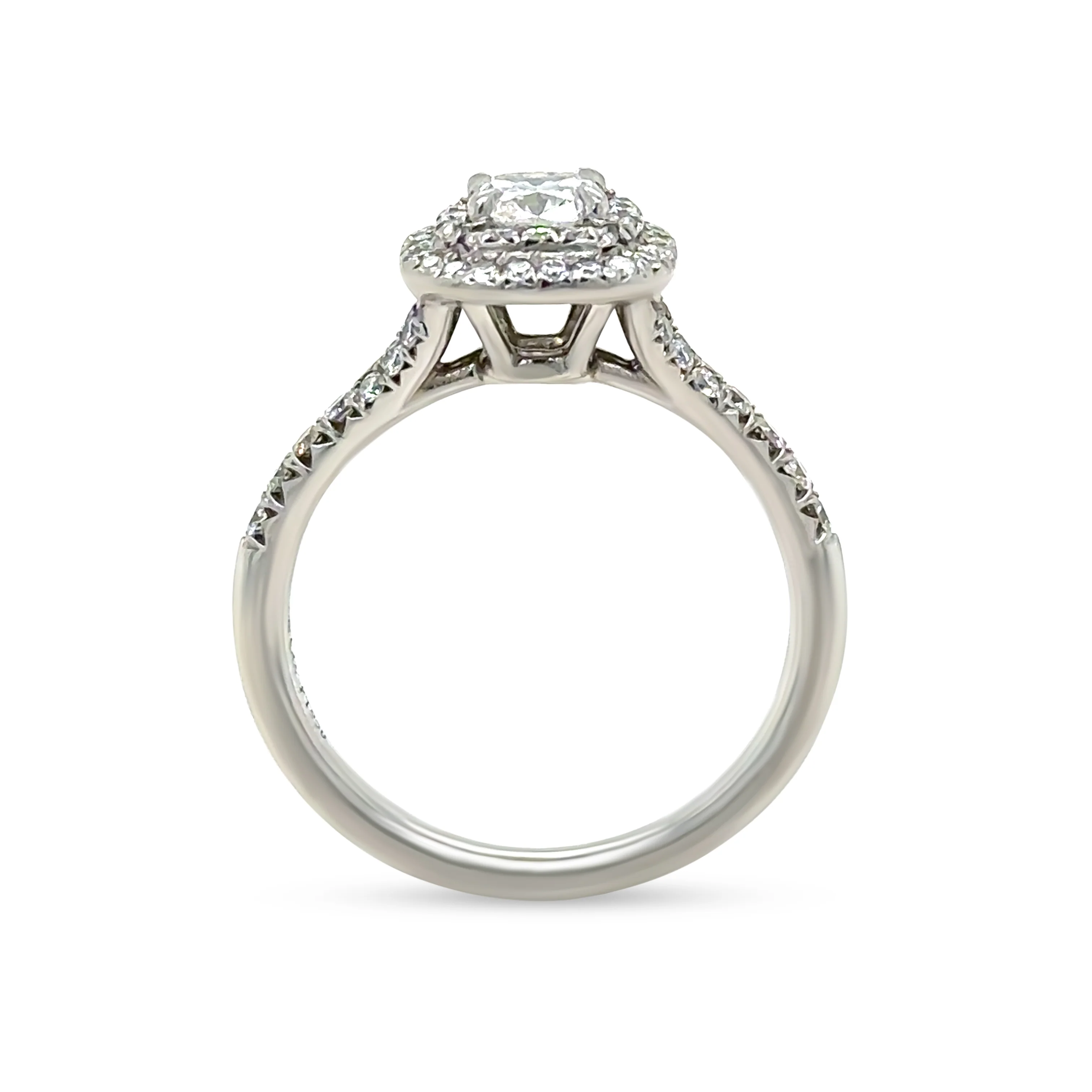 Tiffany & Co. Platinum Soleste Diamond Ring 0.94ct 5.1g - Image 5