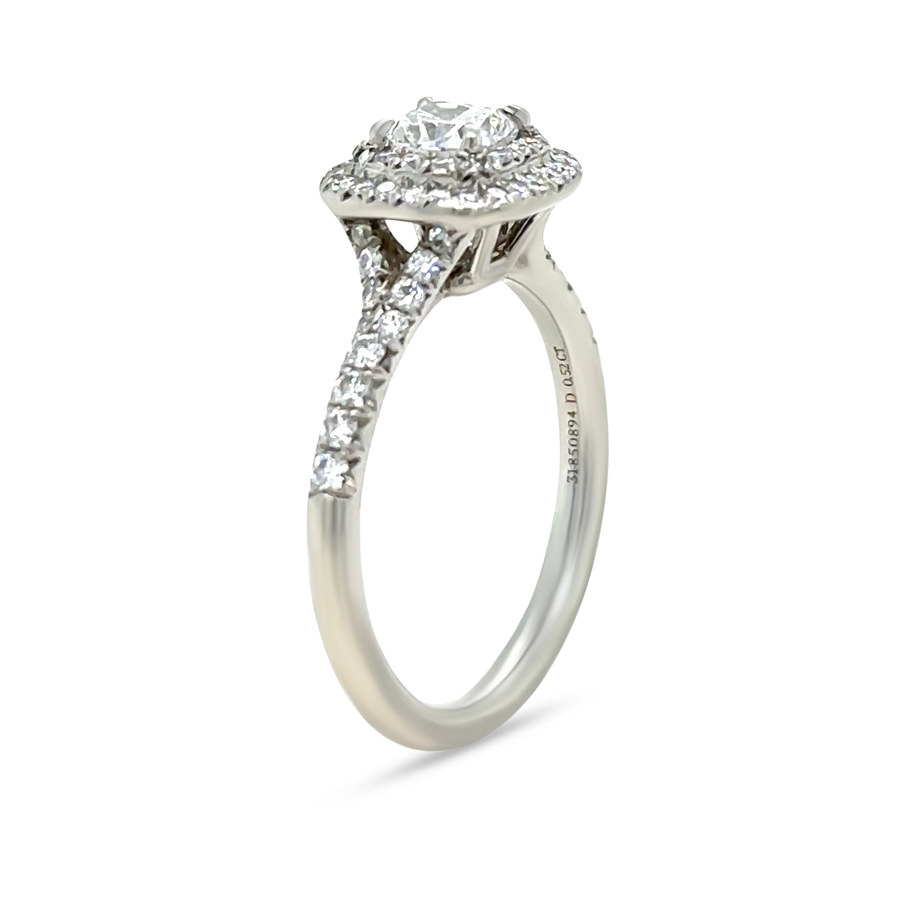 Tiffany & Co. Platinum Soleste Diamond Ring 0.94ct 5.1g - Image 6