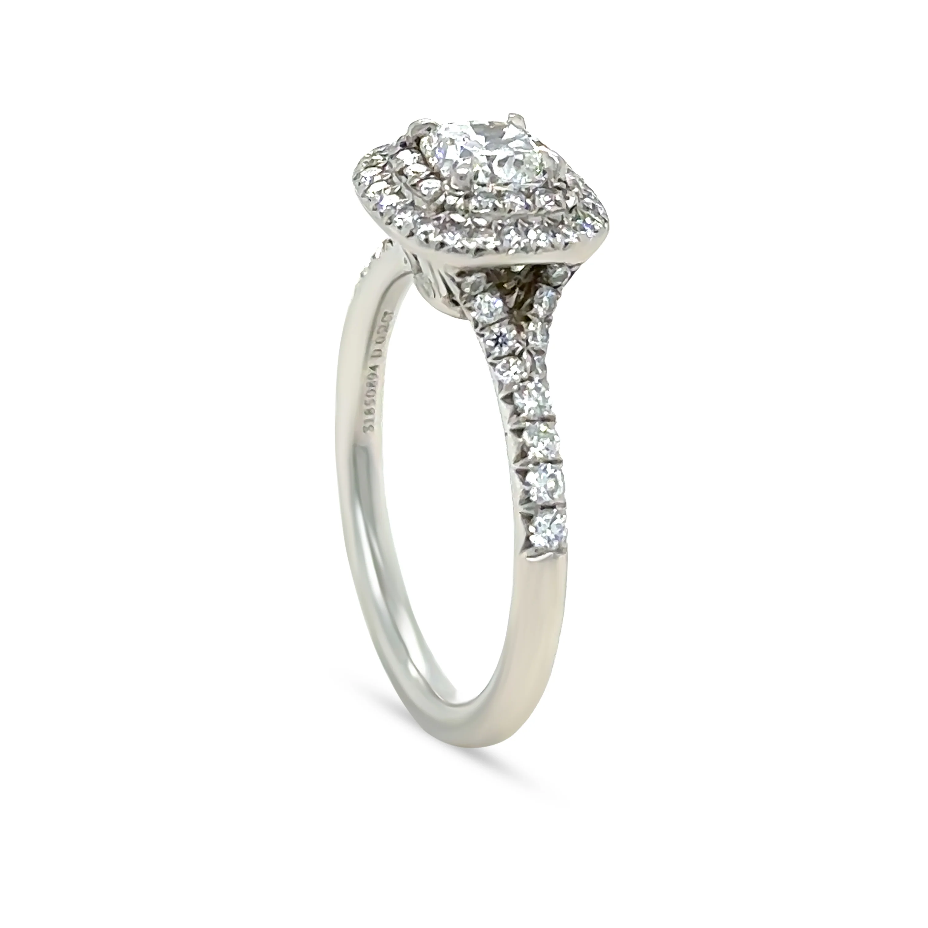 Tiffany & Co. Platinum Soleste Diamond Ring 0.94ct 5.1g - Image 7