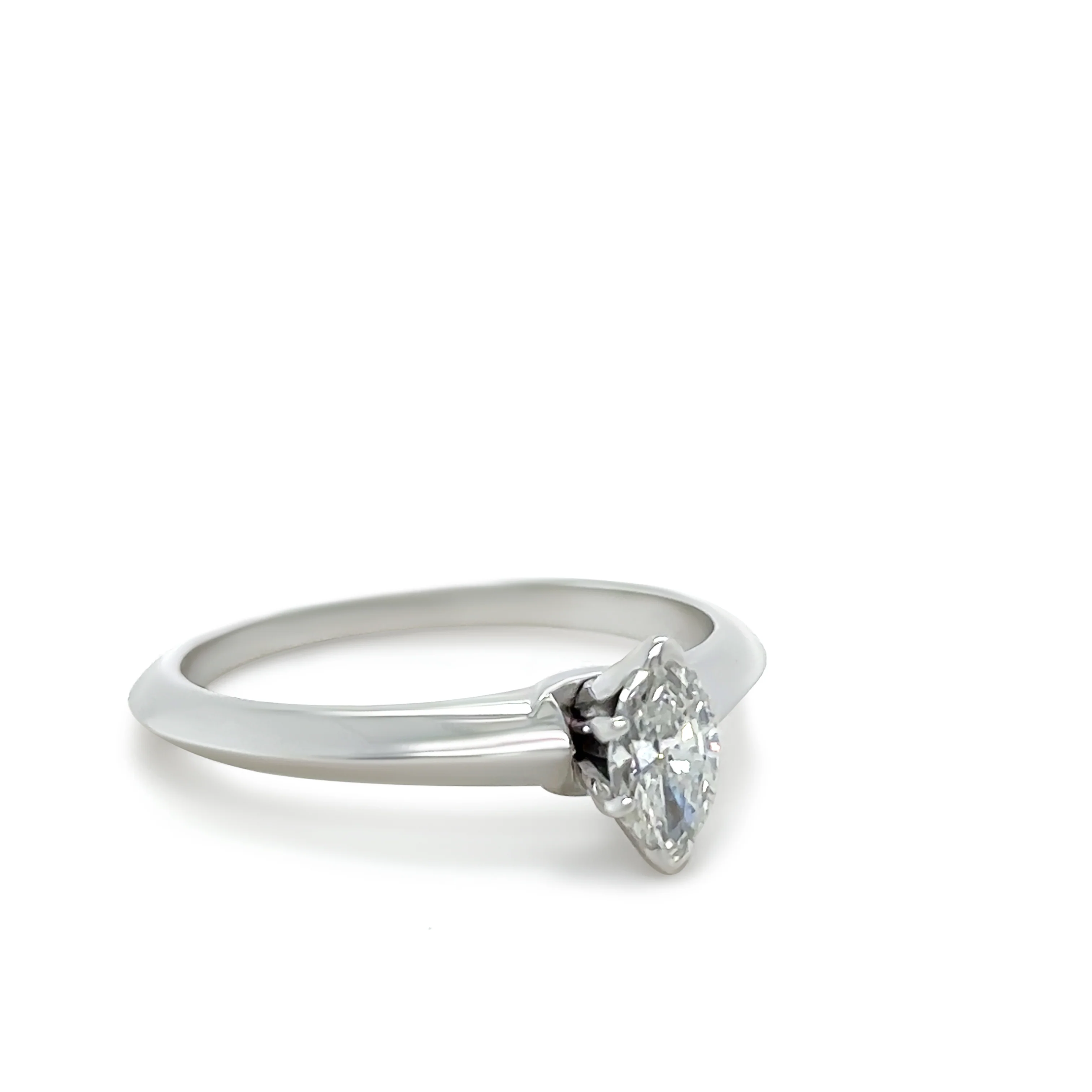 Tiffany & Co Platinum Vintage Diamond Ring 0.50ct - Image 2