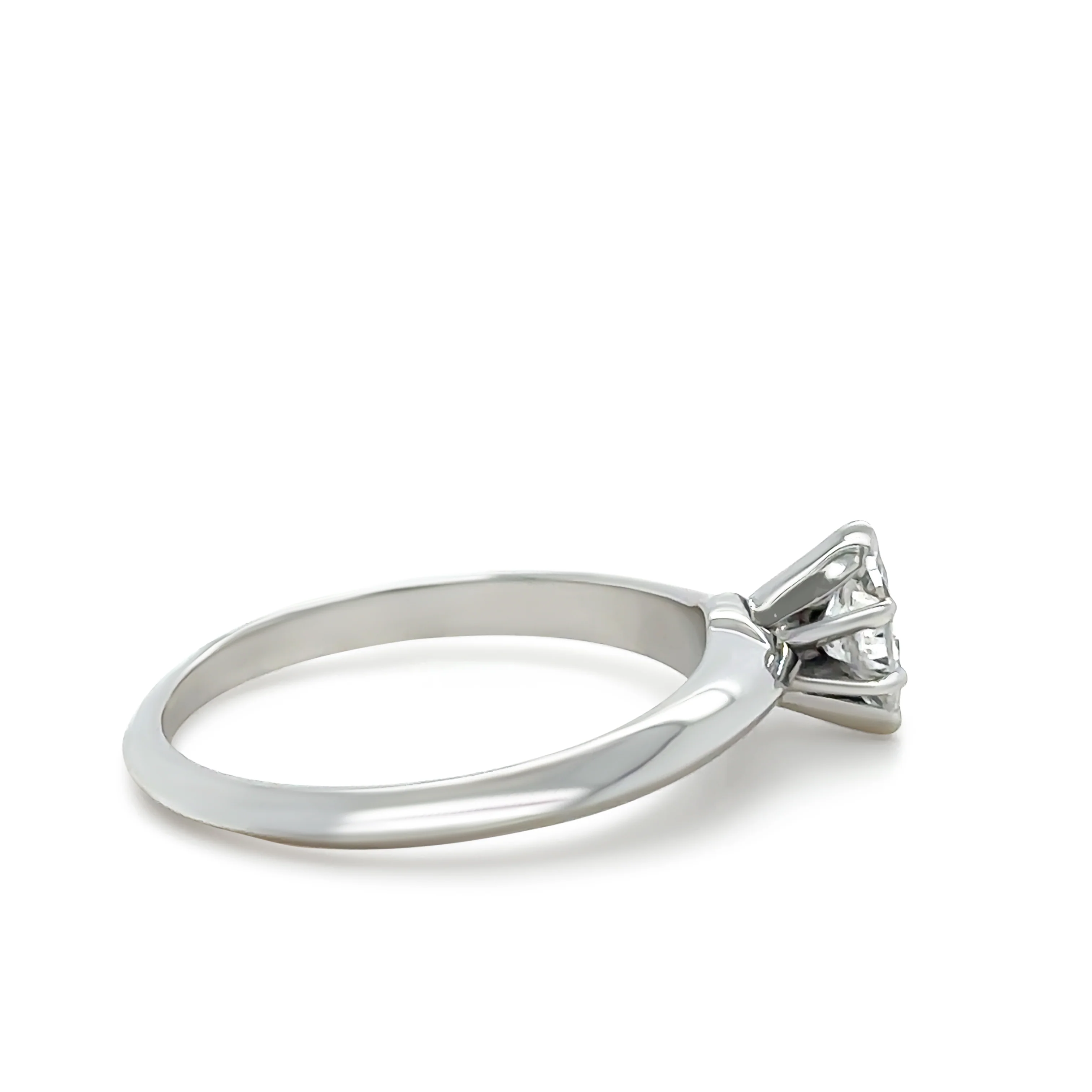 Tiffany & Co Platinum Vintage Diamond Ring 0.50ct - Image 4