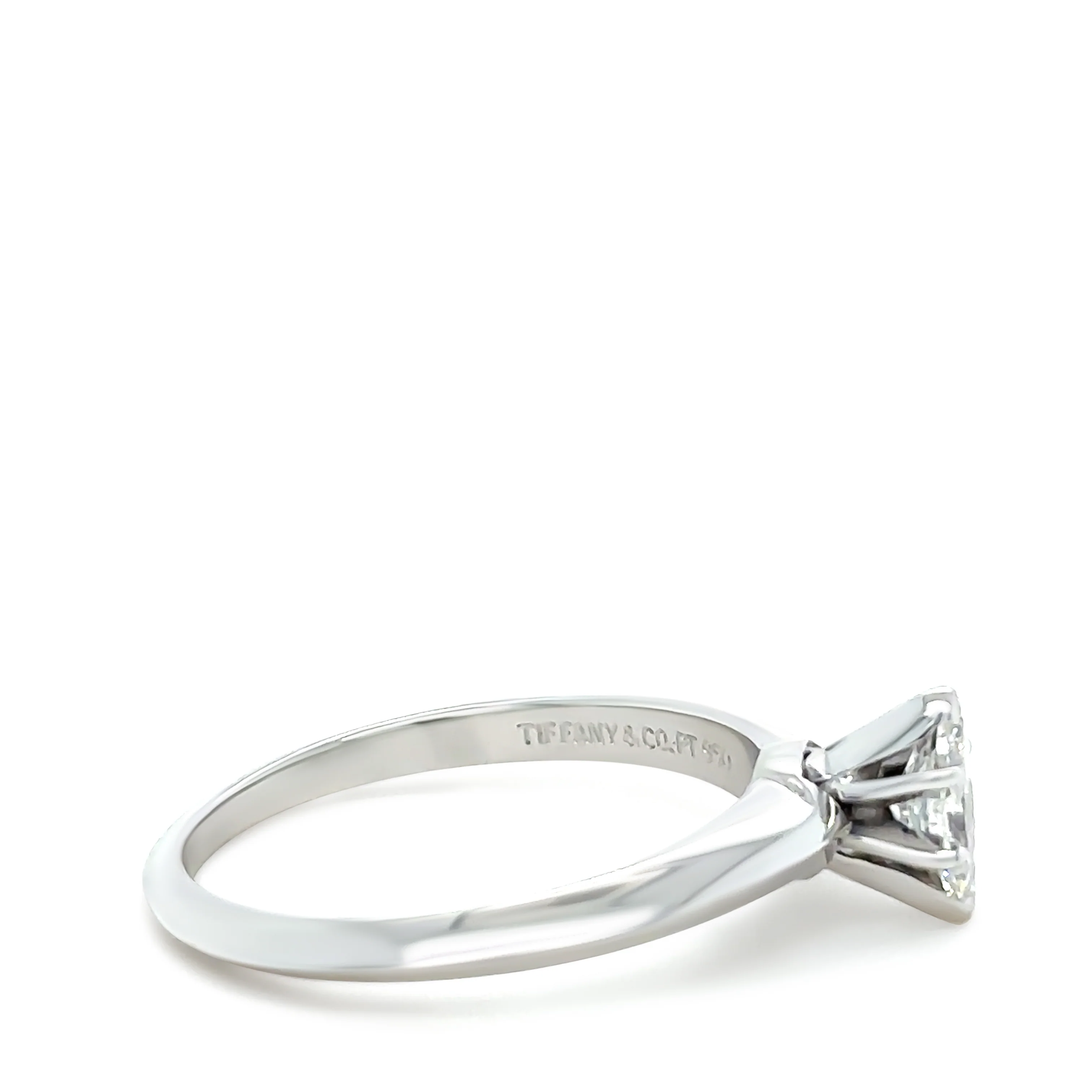 Tiffany & Co Platinum Vintage Diamond Ring 0.50ct - Image 5