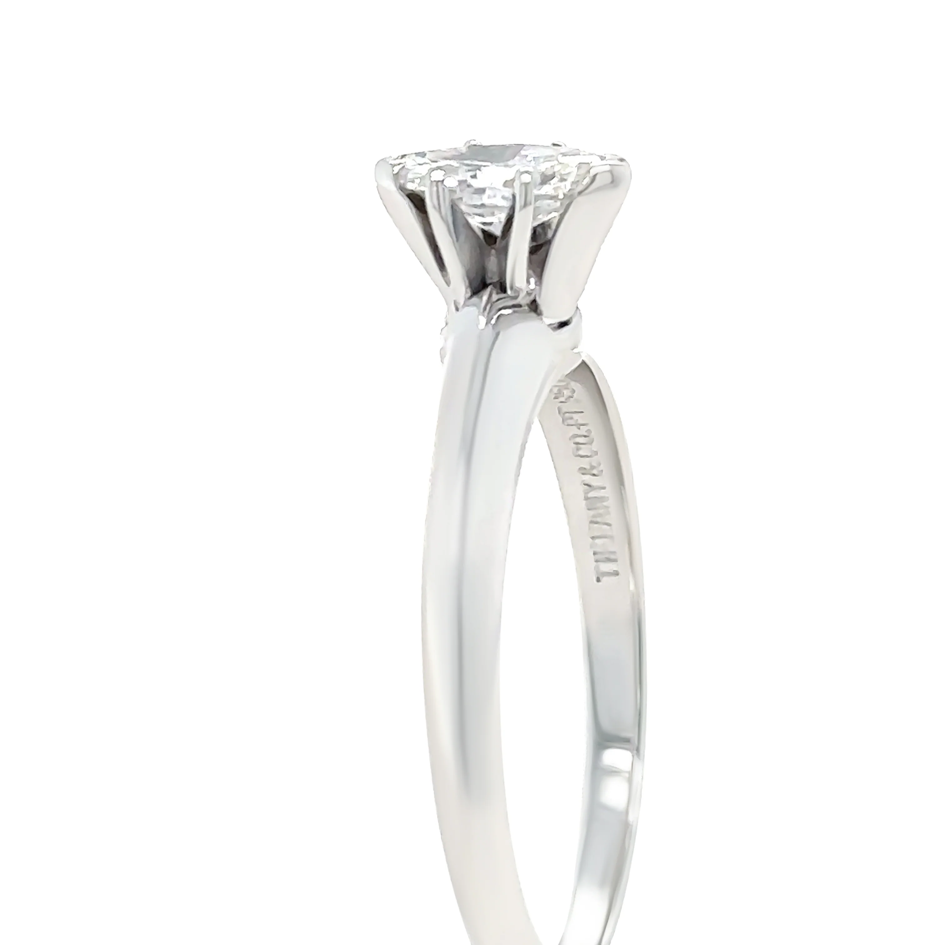 Tiffany & Co Platinum Vintage Diamond Ring 0.50ct - Image 7