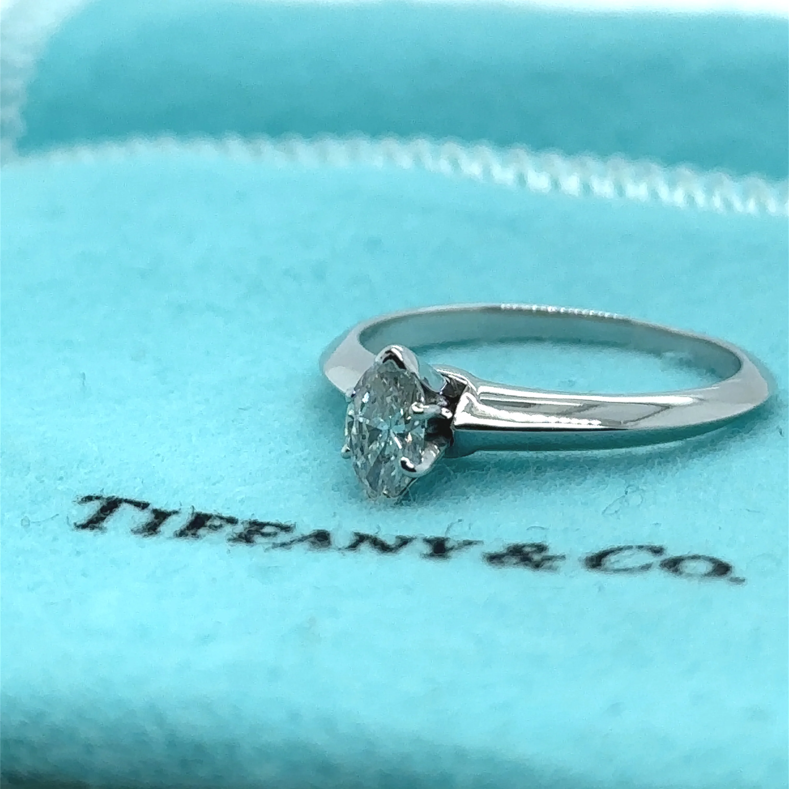 Tiffany & Co Platinum Vintage Diamond Ring 0.50ct - Image 8
