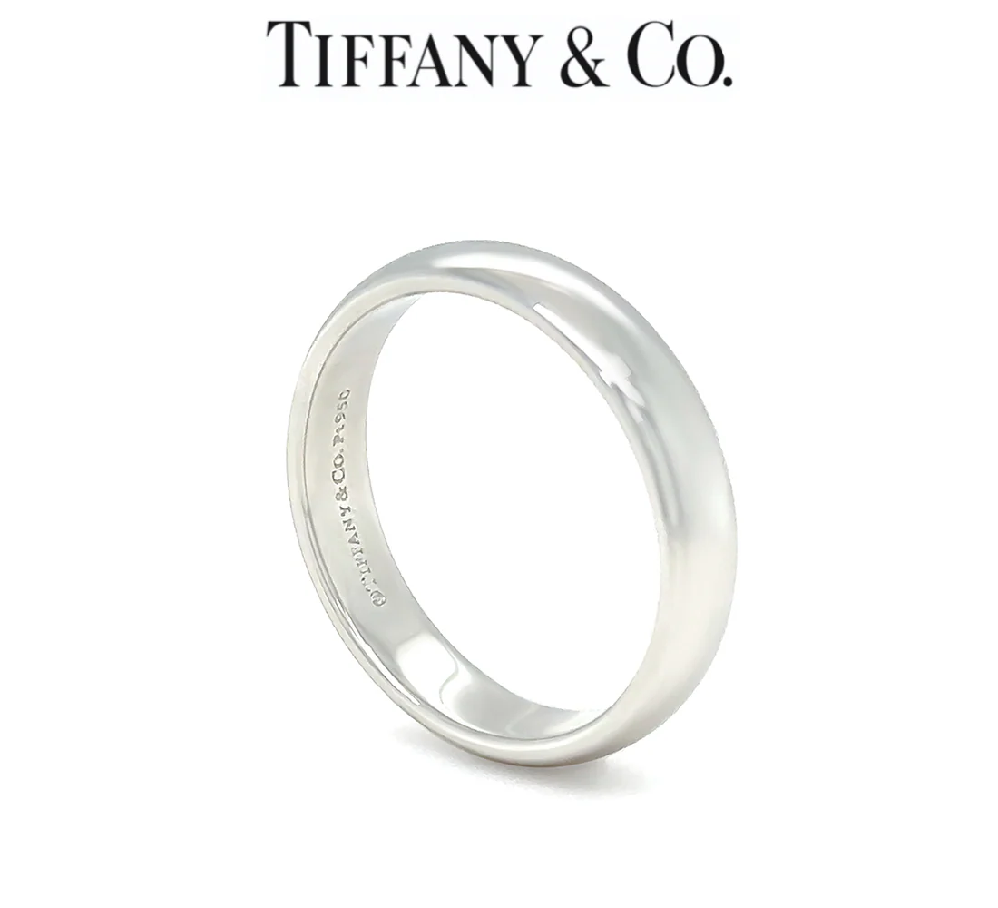 Tiffany & Co. Platinum Wedding Band Ring 8.91g