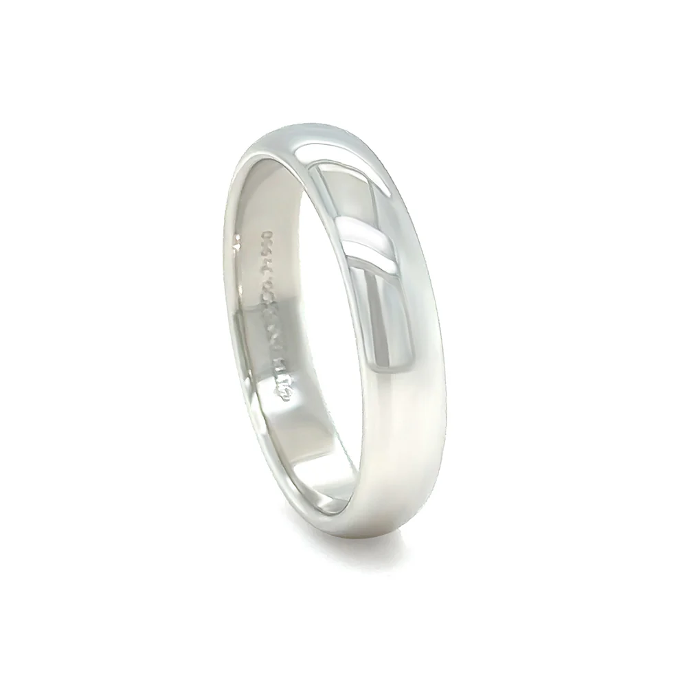 Tiffany & Co. Platinum Wedding Band Ring 8.91g - Image 3