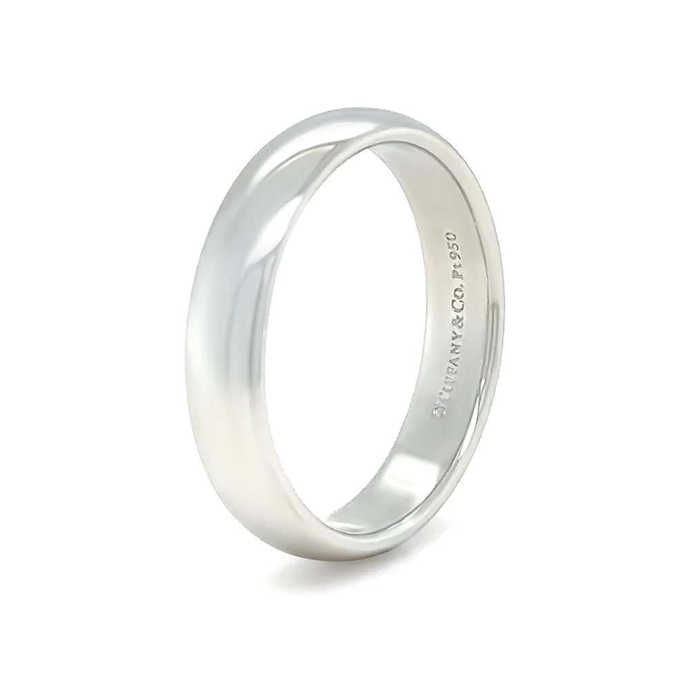 Tiffany & Co. Platinum Wedding Band Ring 8.91g - Image 4