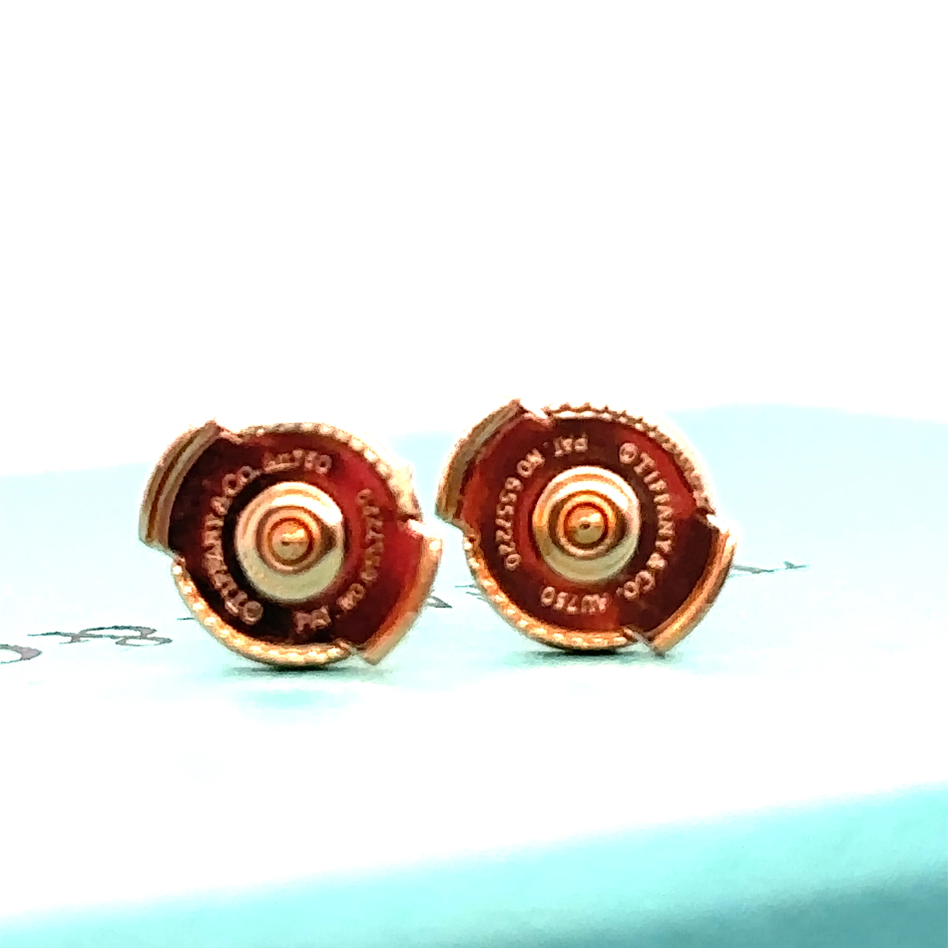 Tiffany & Co Rose Gold and Diamond Earrings - Image 17
