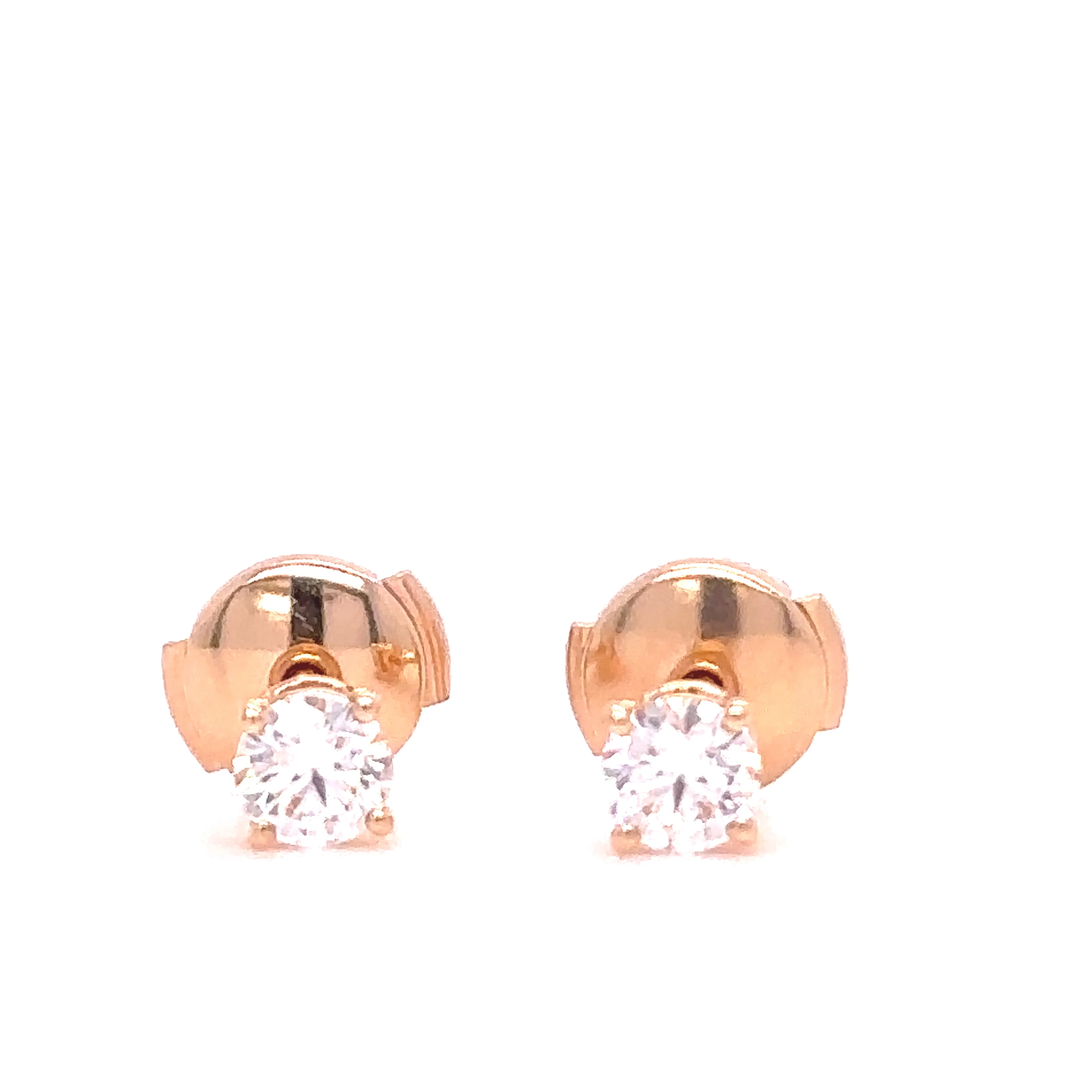 Tiffany & Co Rose Gold and Diamond Earrings - Image 3