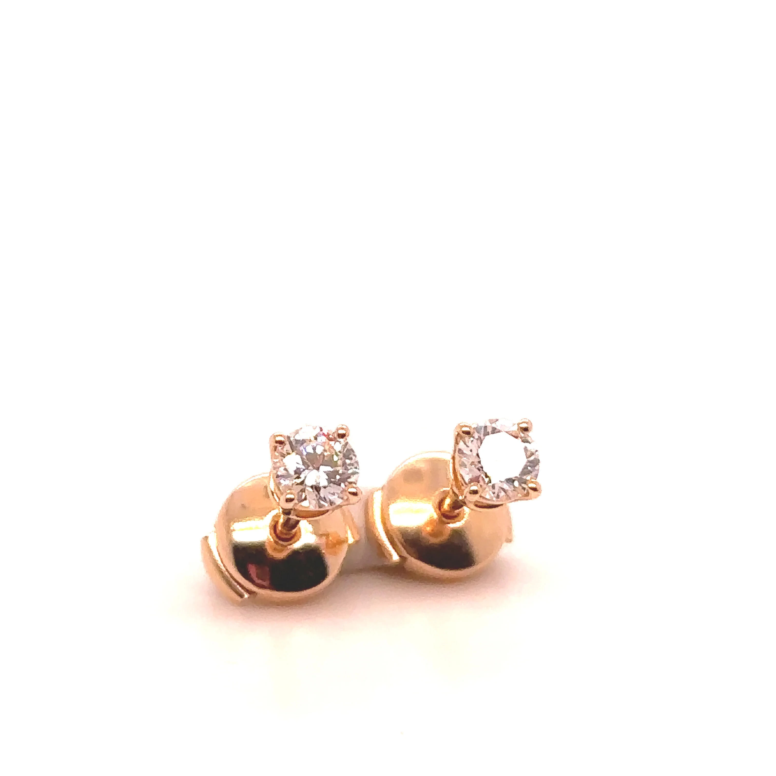 Tiffany & Co Rose Gold and Diamond Earrings - Image 5