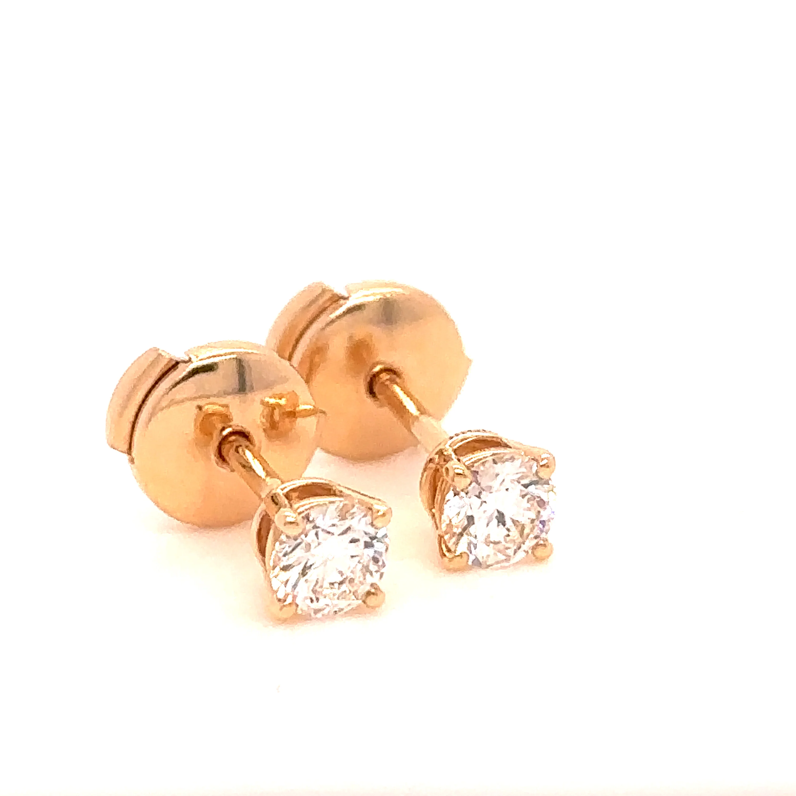 Tiffany & Co Rose Gold and Diamond Earrings - Image 6