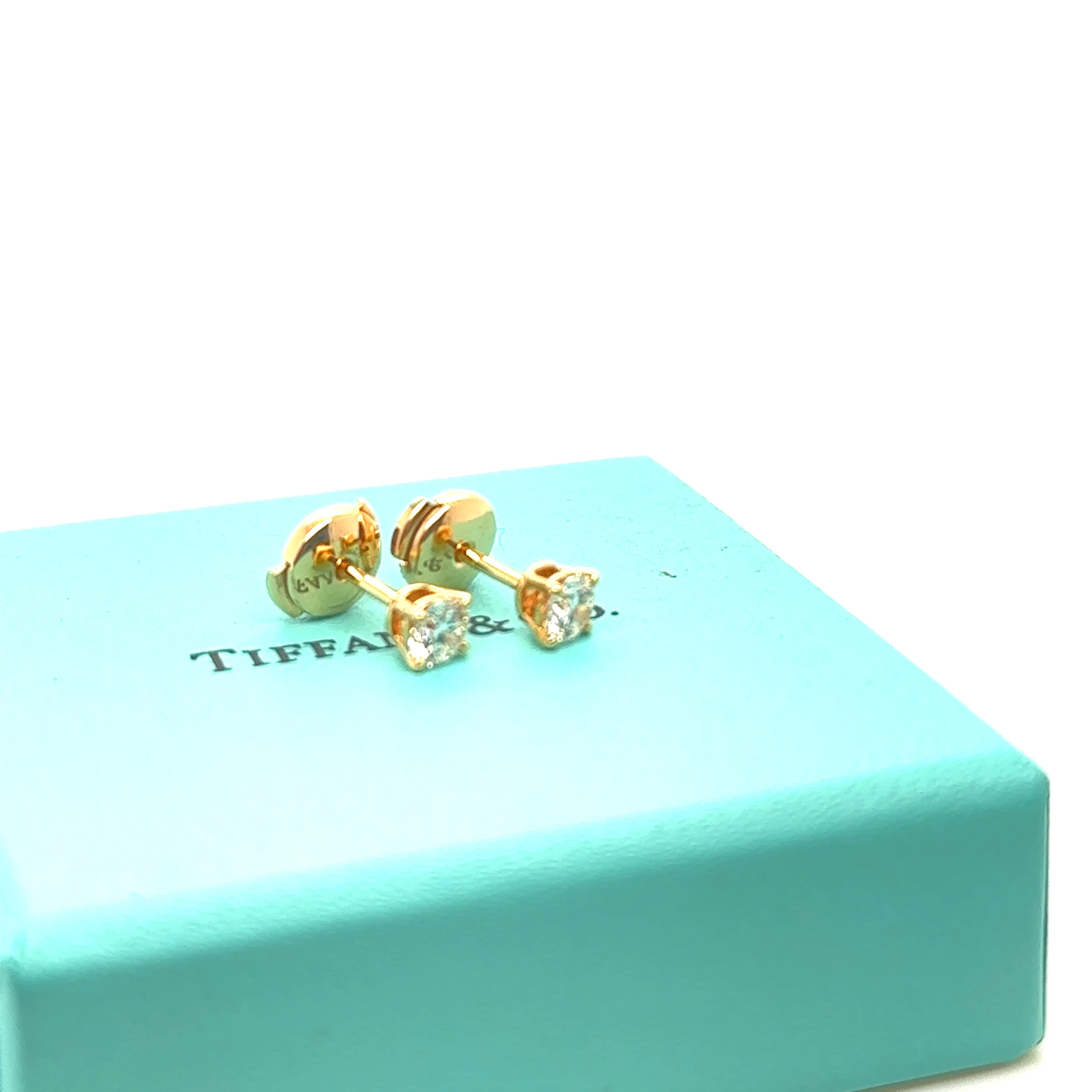 Tiffany & Co Rose Gold and Diamond Earrings - Image 7