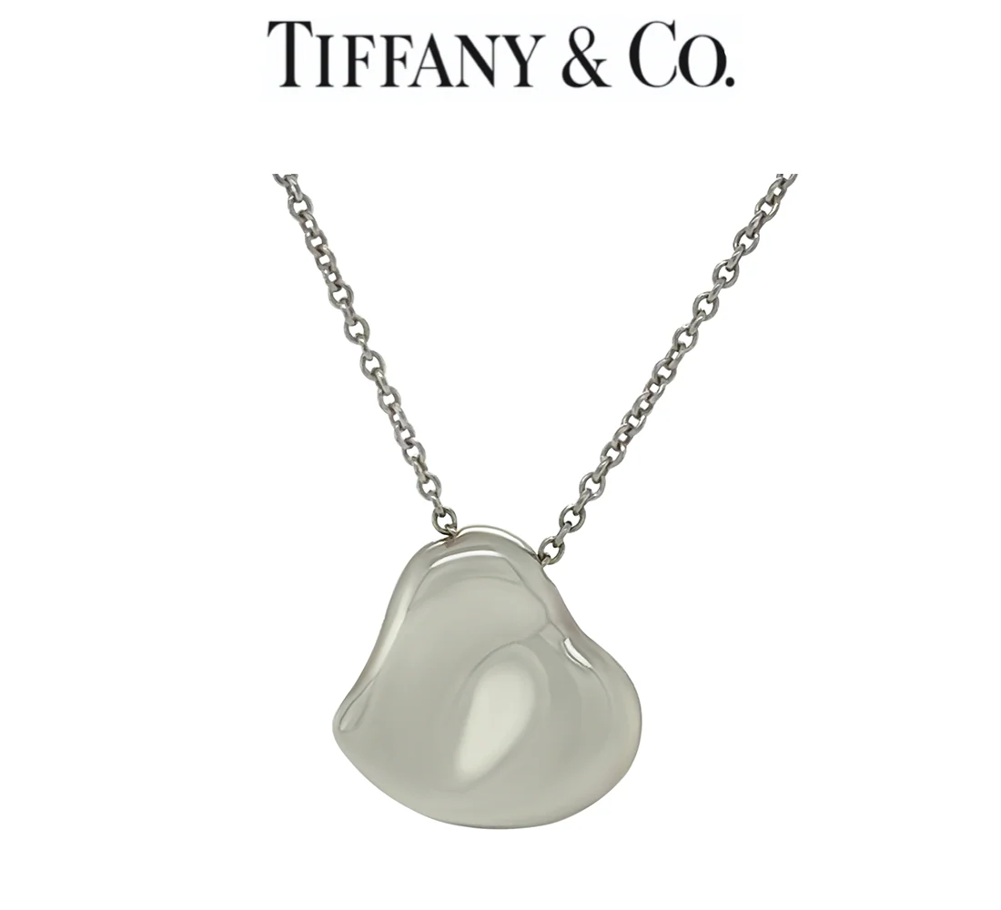 Tiffany & Co. Silver Elsa Peretti Full Heart Pendant Necklace 4.22g