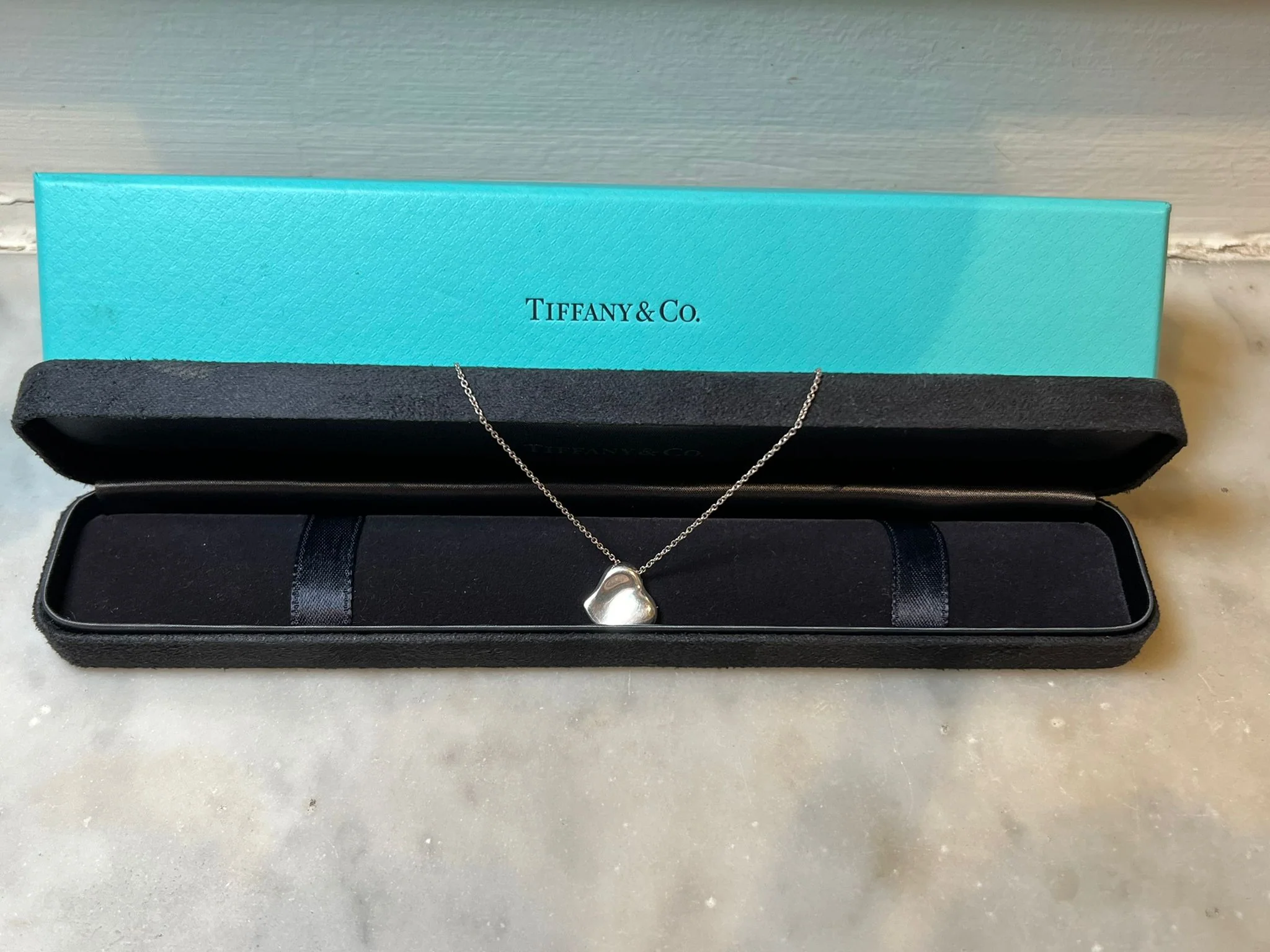 Tiffany & Co. Silver Elsa Peretti Full Heart Pendant Necklace 4.22g - Image 7