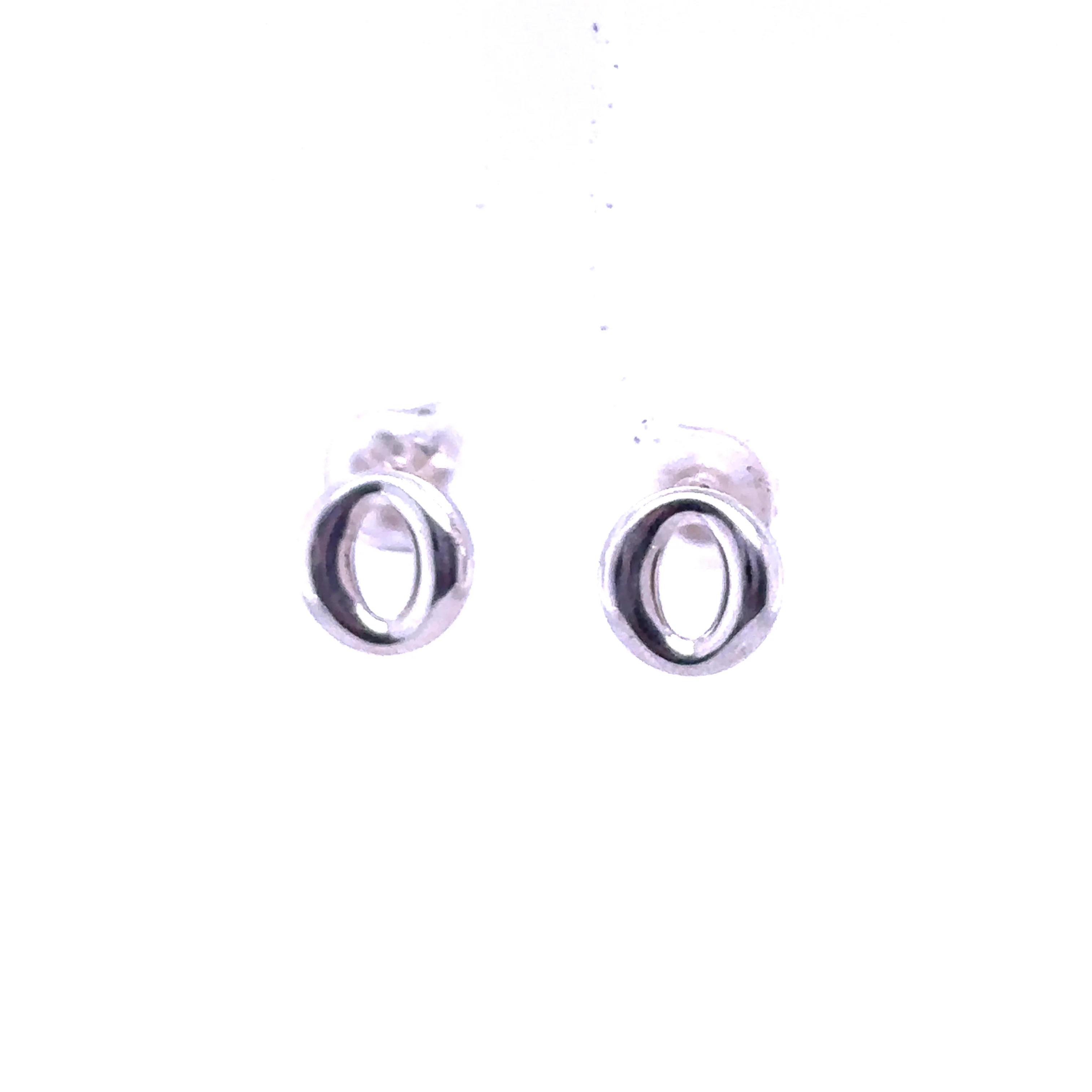 Tiffany & Co. Silver Elsa Peretti Sevilla Stud Earrings 2.7g - Image 3