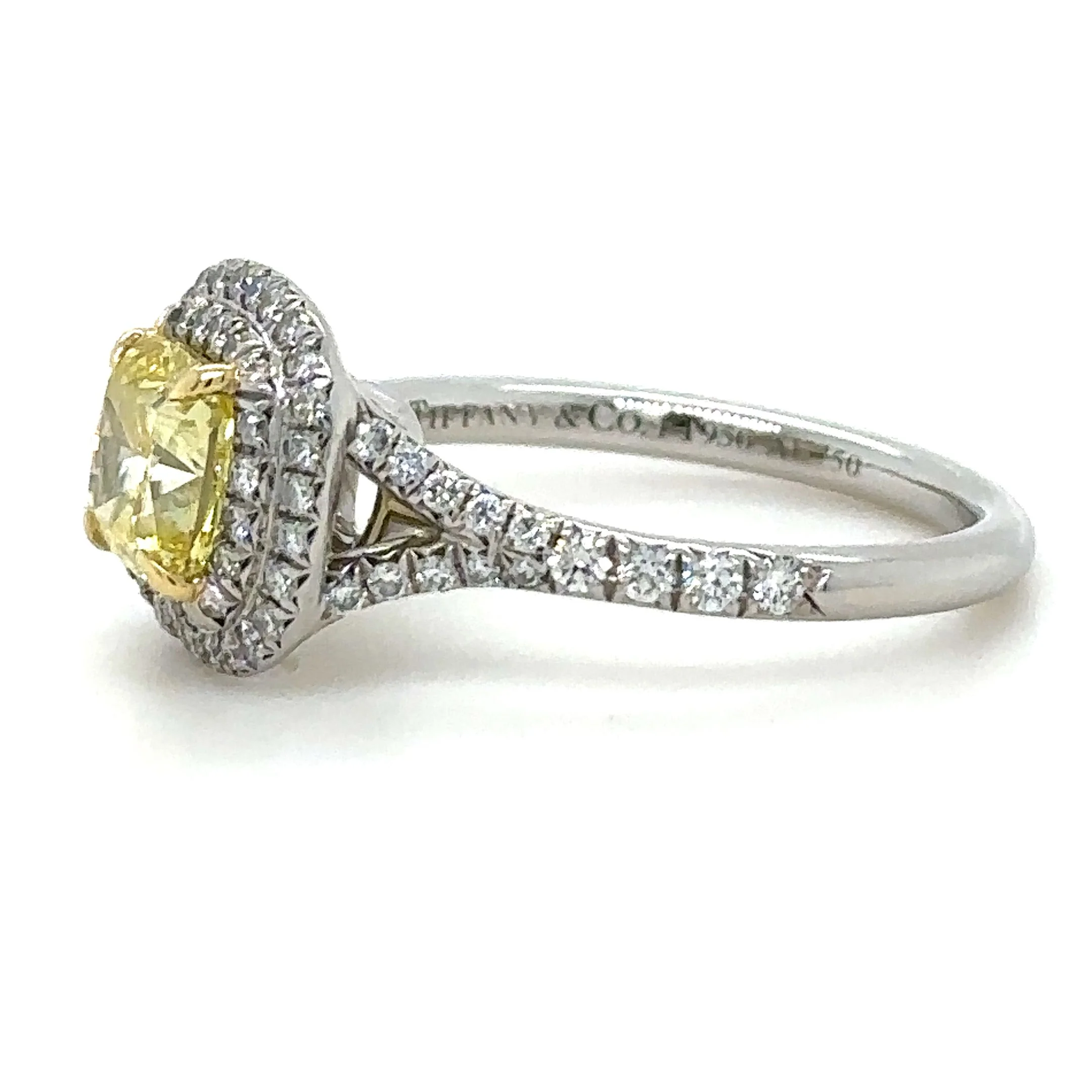 Tiffany & Co Soleste Yellow Diamond Engagement Ring 1.23ct - Image 2