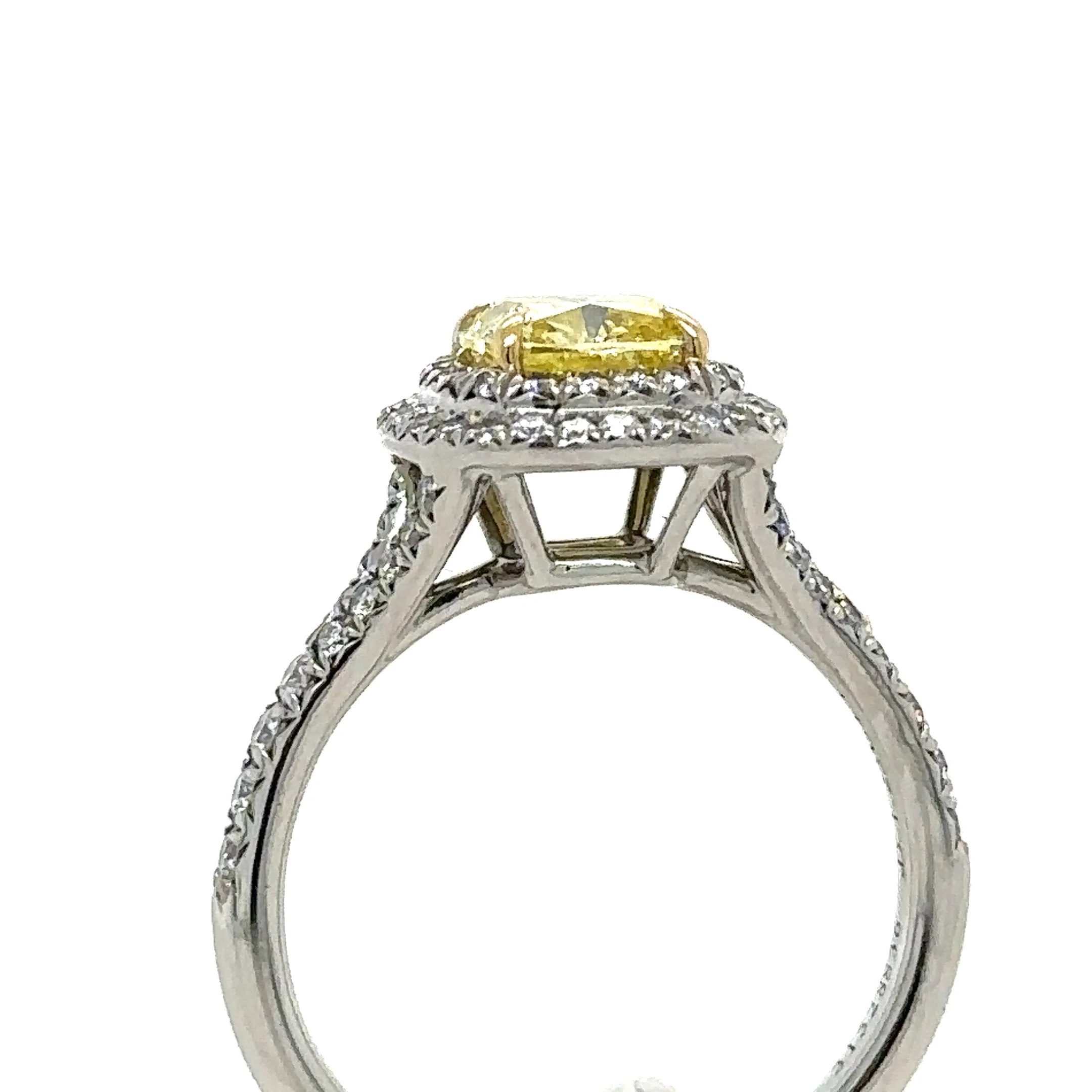Tiffany & Co Soleste Yellow Diamond Engagement Ring 1.23ct - Image 5